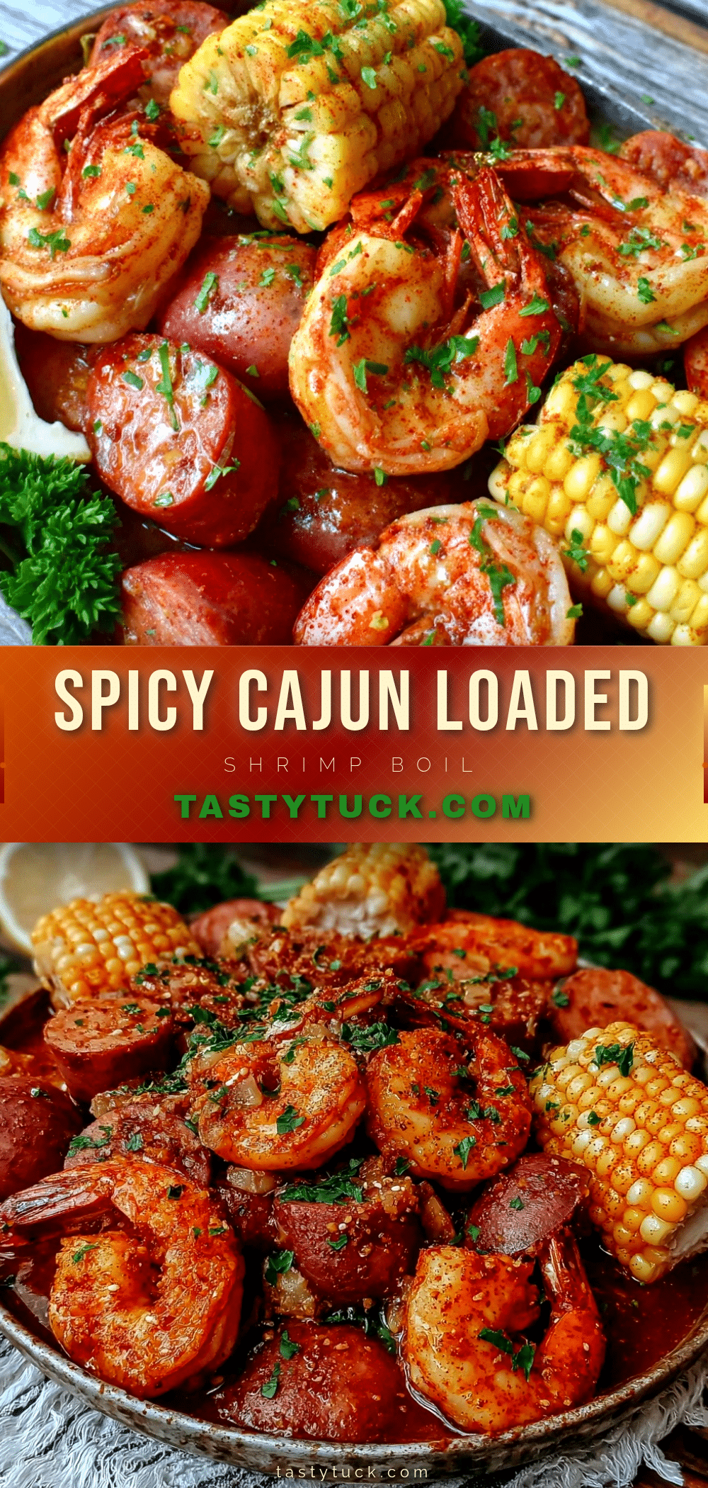Cajun loaded shrimp boil recipe