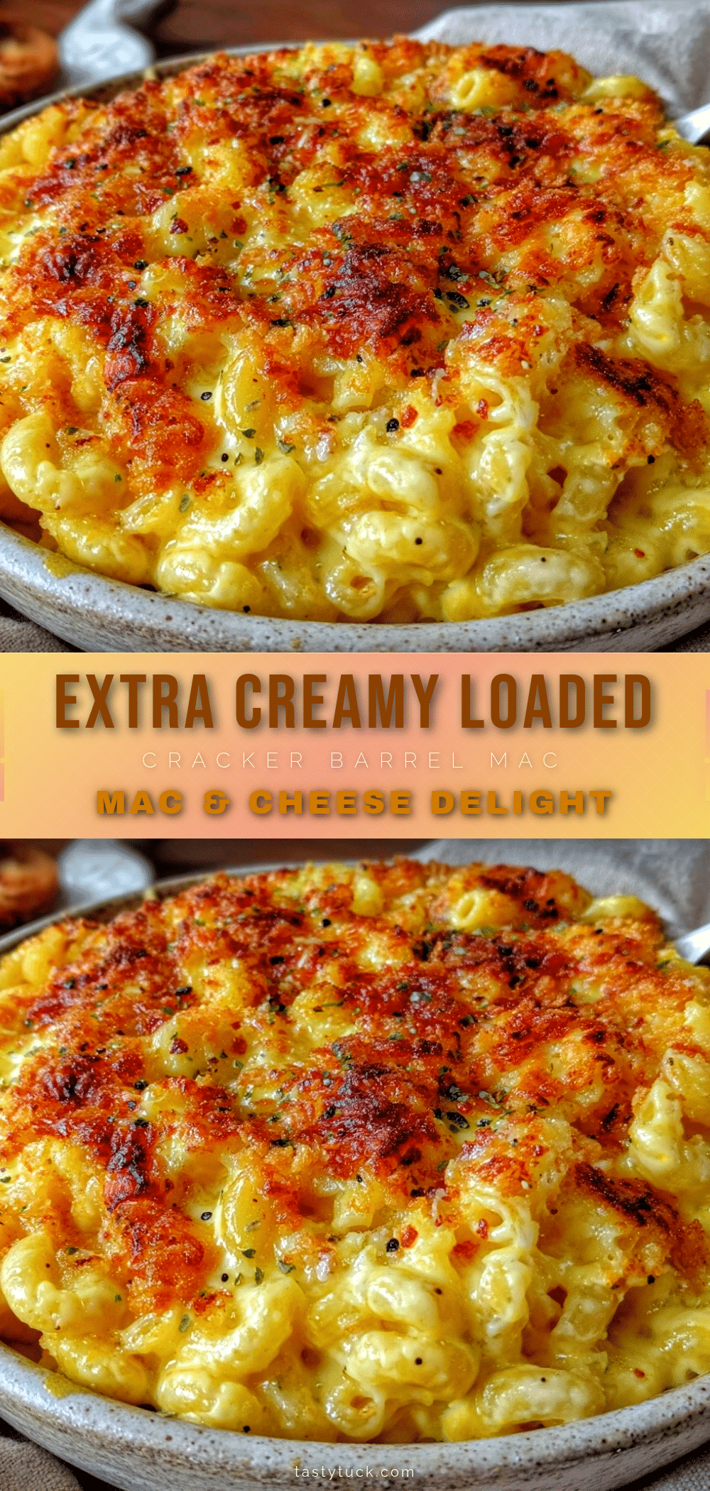 creamy cracker barrel loaded mac and cheese copycat recipe