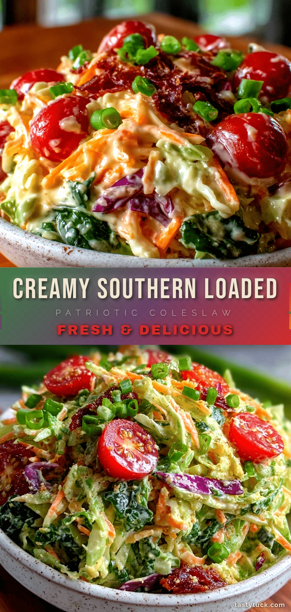 creamy southern loaded coleslaw recipe