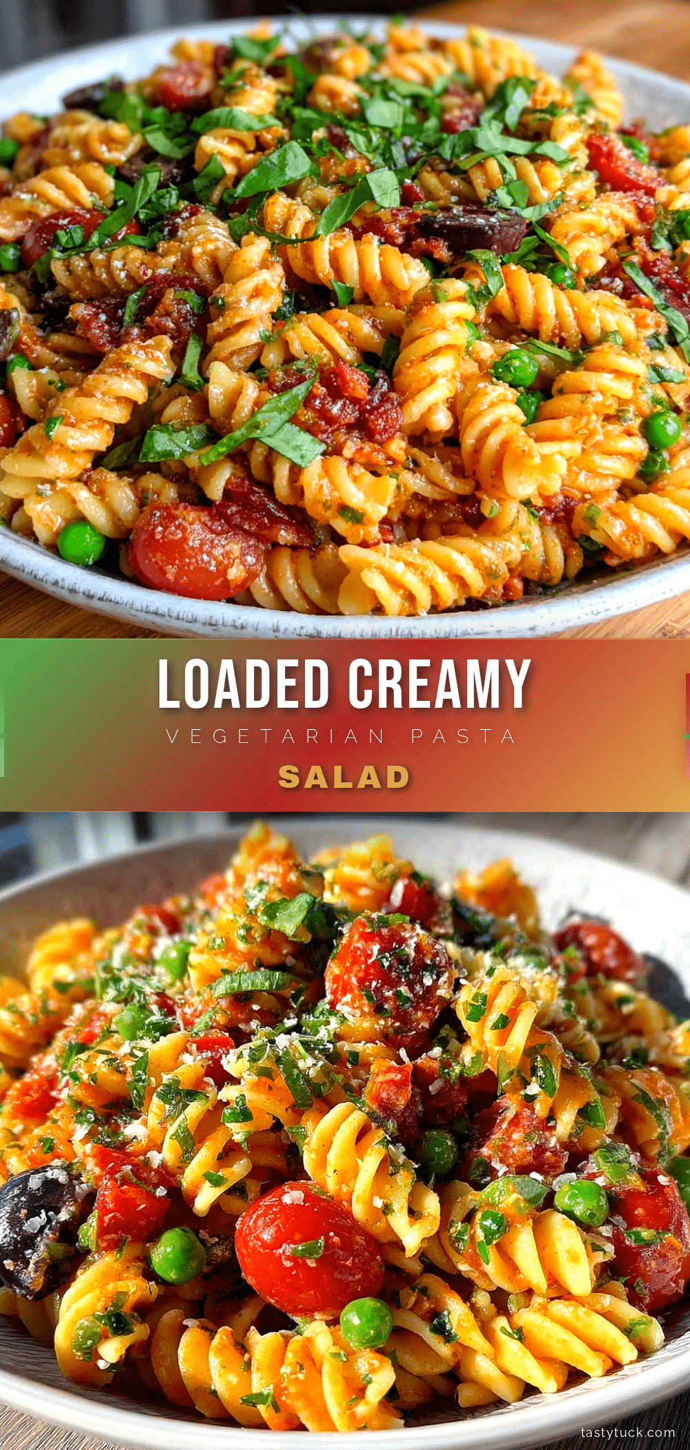 creamy vegetarian pasta salad recipe