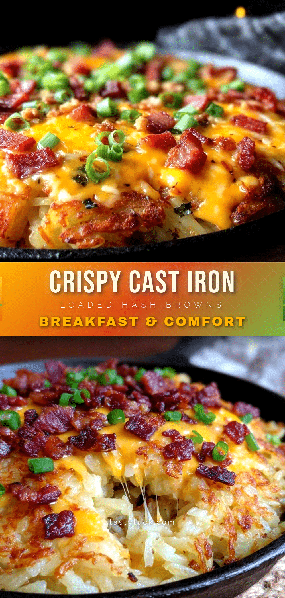 crispy cast iron skillet loaded hash browns recipe