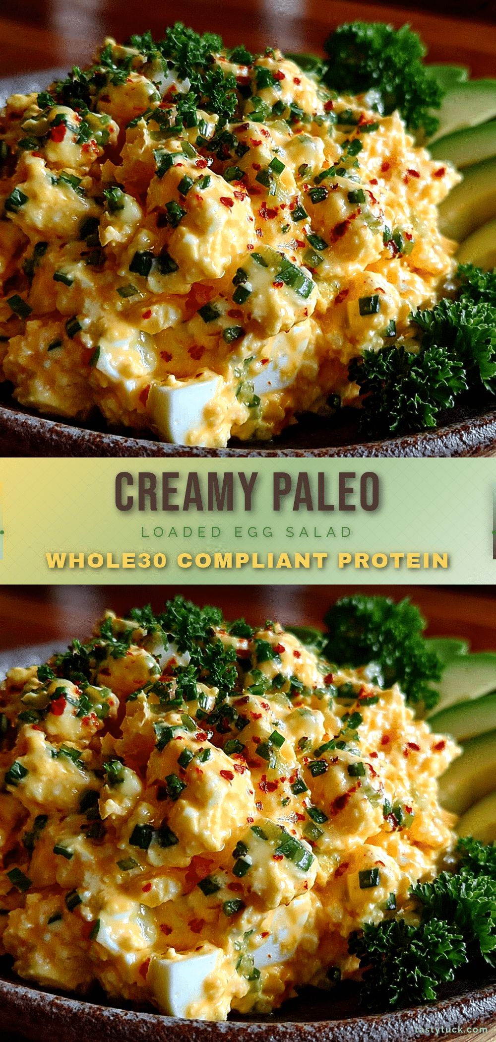 Healthy Paleo Loaded Egg Salad recipe