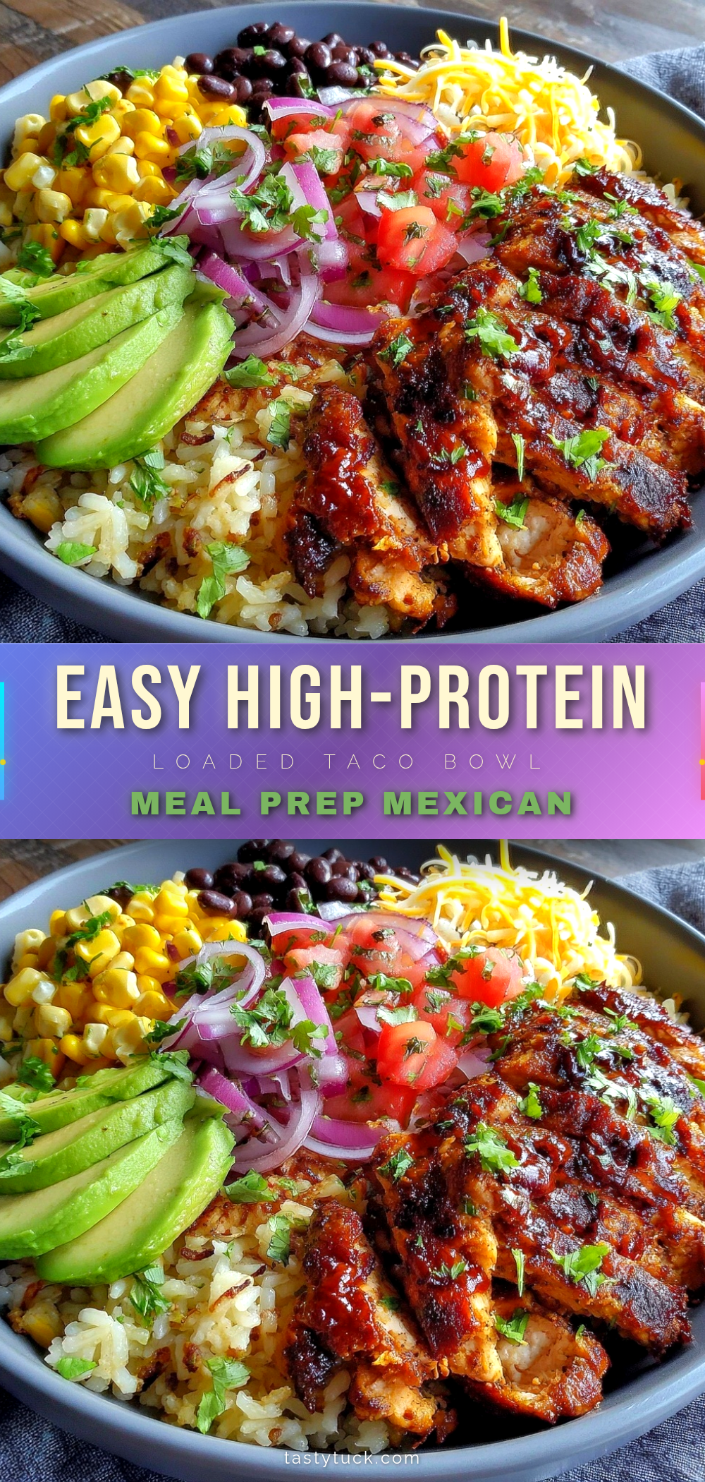high-protein loaded taco bowl recipe