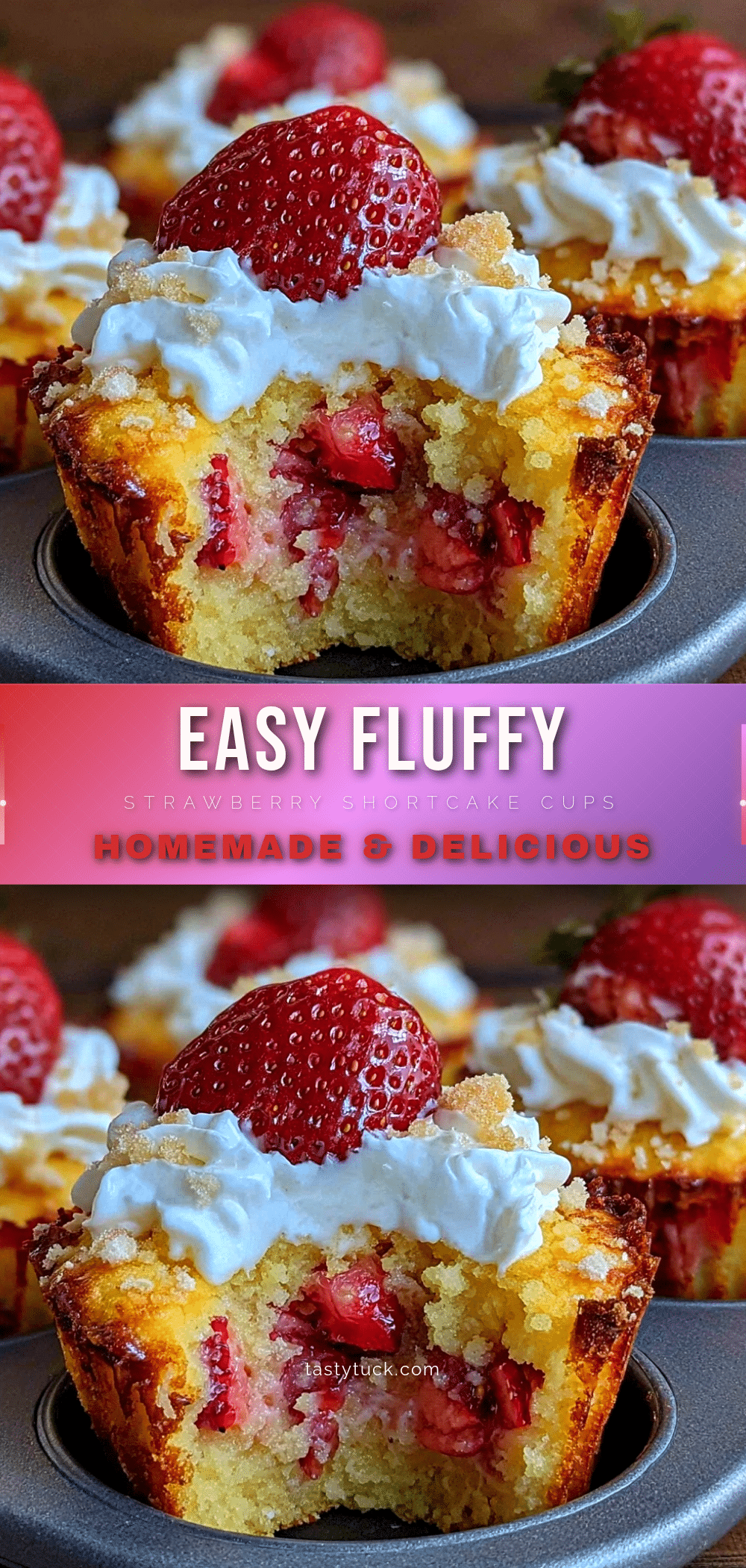 individual strawberry shortcake cups recipe