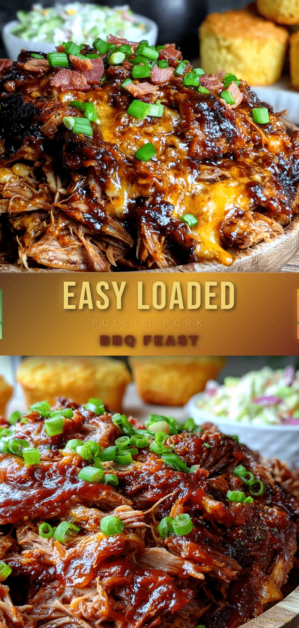 loaded pulled pork BBQ feast recipe