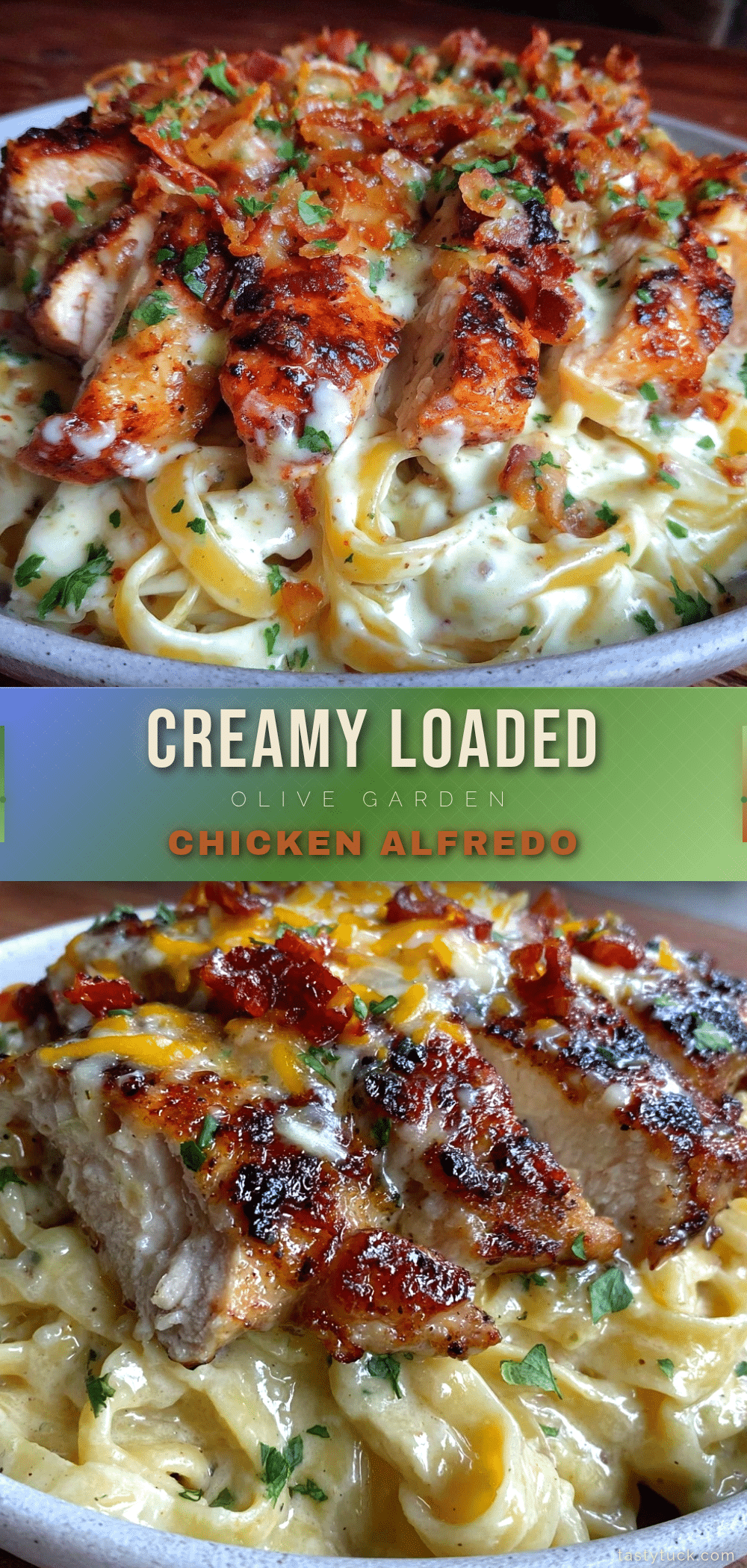 Olive Garden loaded chicken alfredo copycat recipe