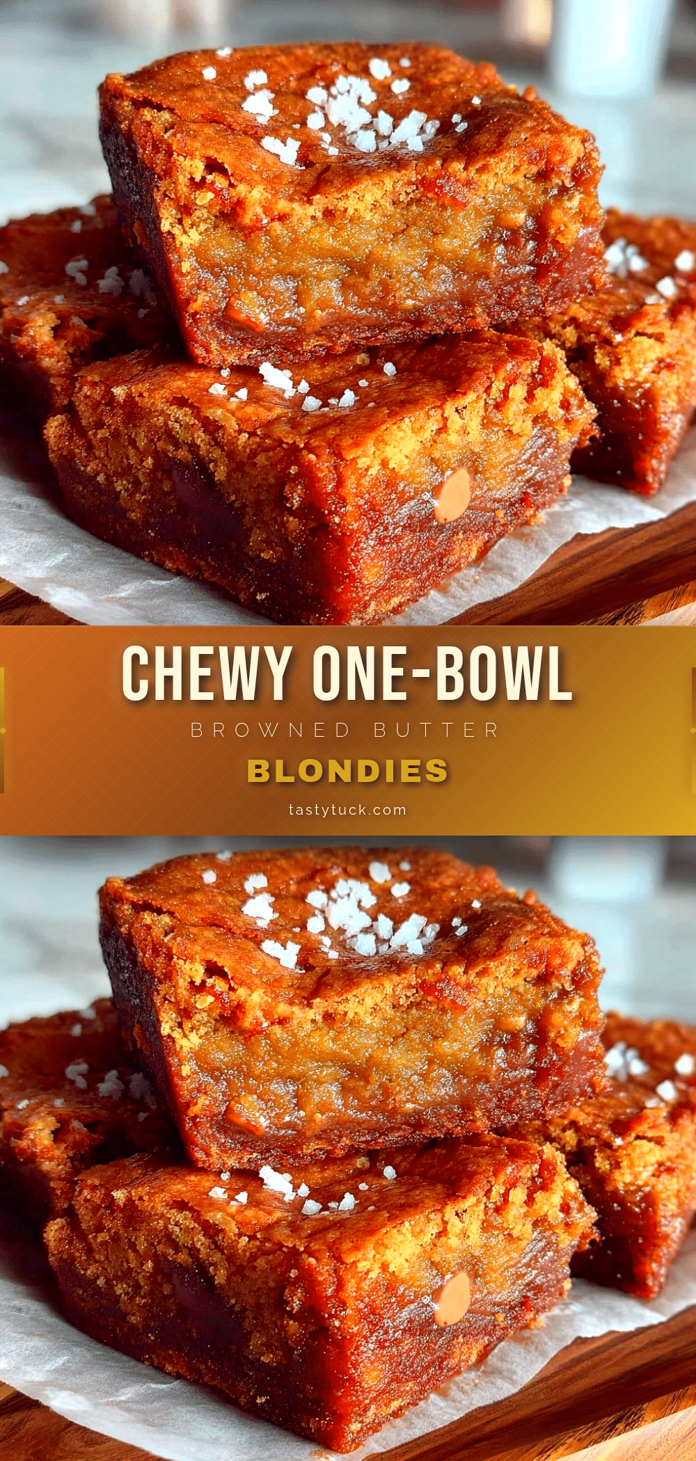 one-bowl browned butter blondies recipe