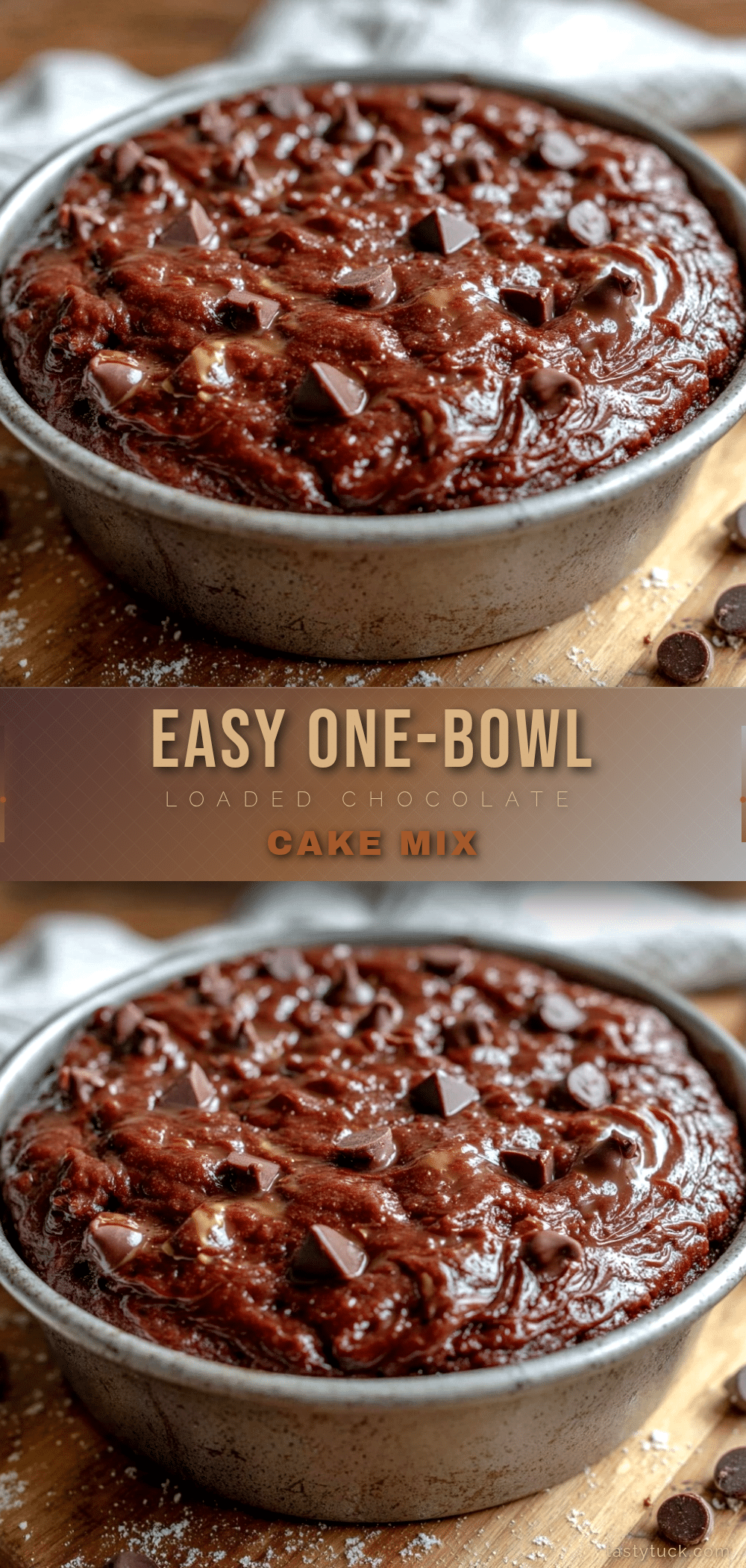 one-bowl loaded chocolate cake mix recipe