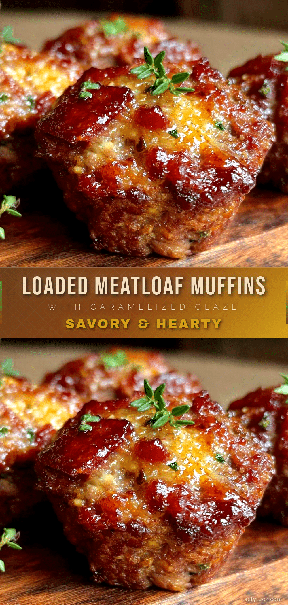 savory loaded meatloaf muffins recipe