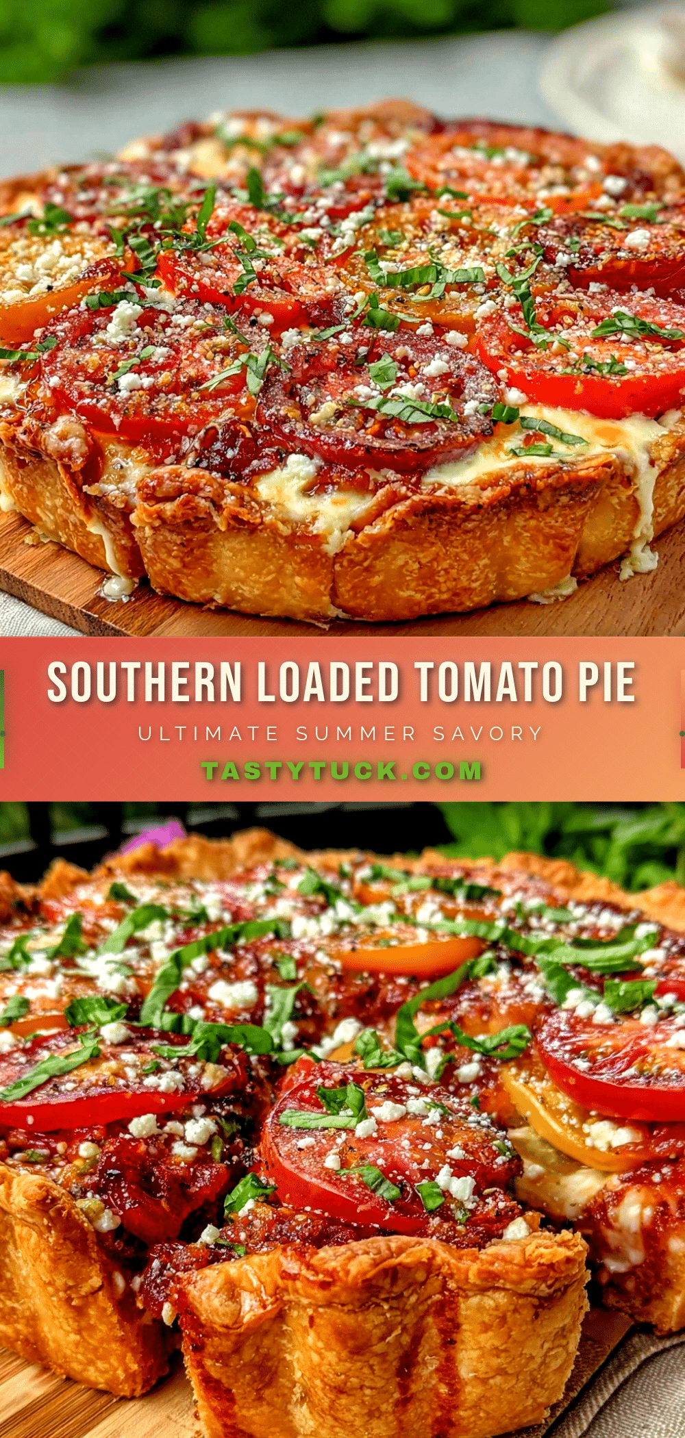 southern loaded tomato pie recipe