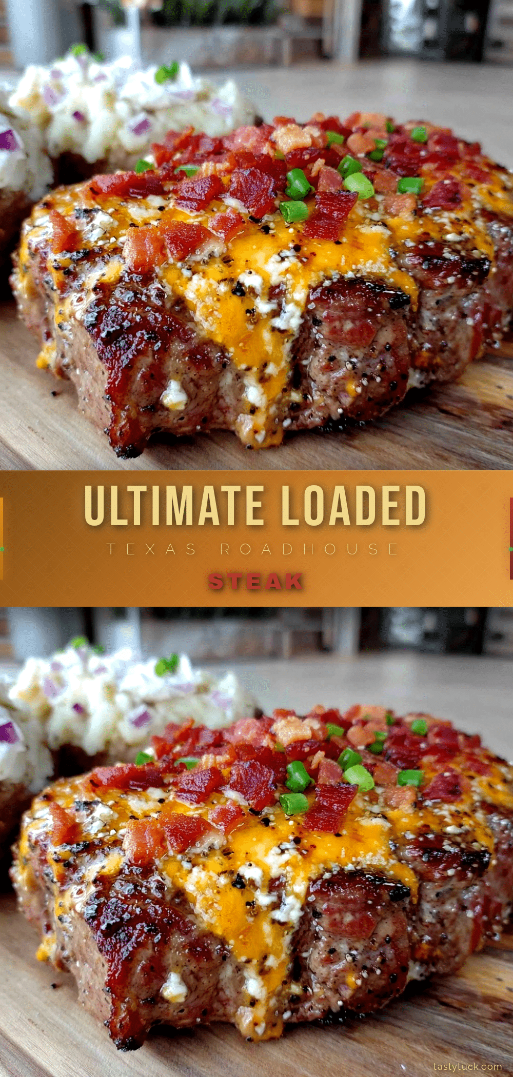 Texas Roadhouse Loaded Steak Copycat Recipe recipe