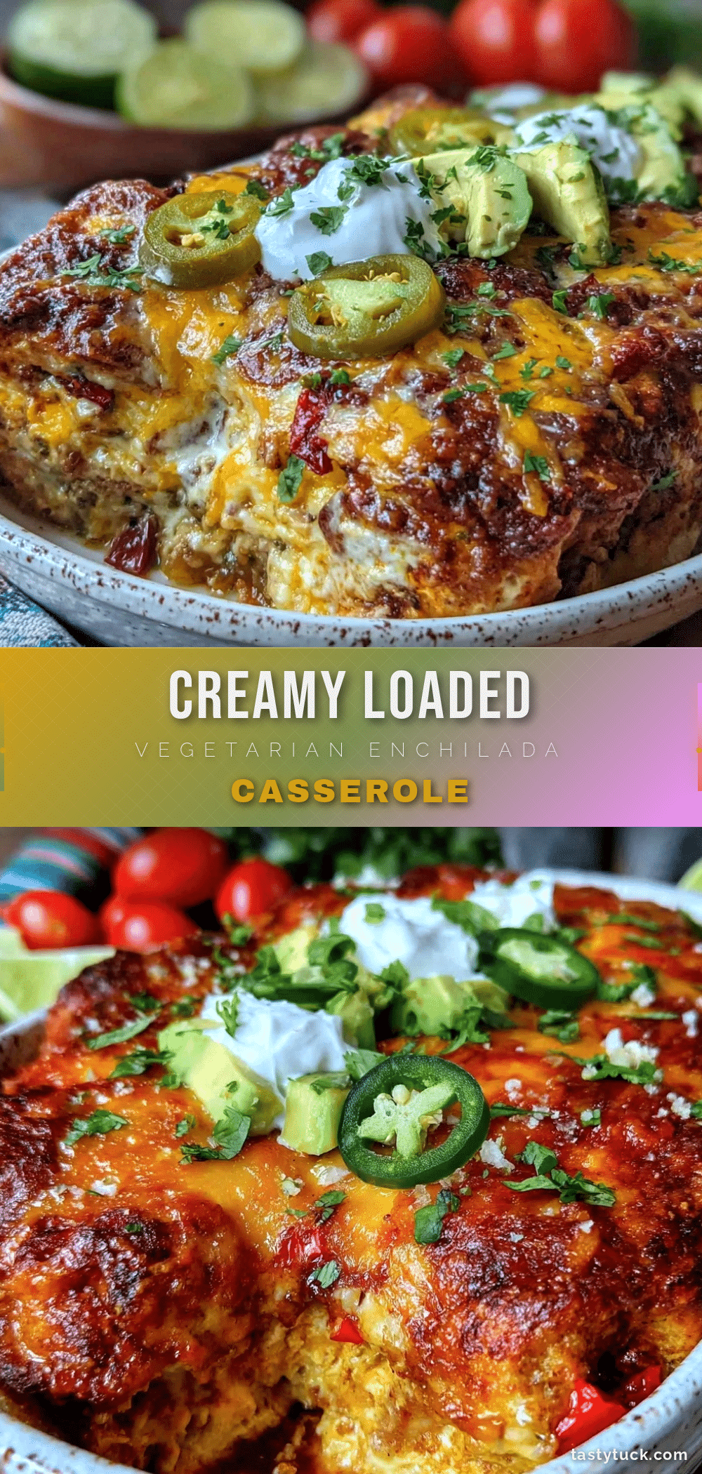 vegetarian enchilada casserole recipe