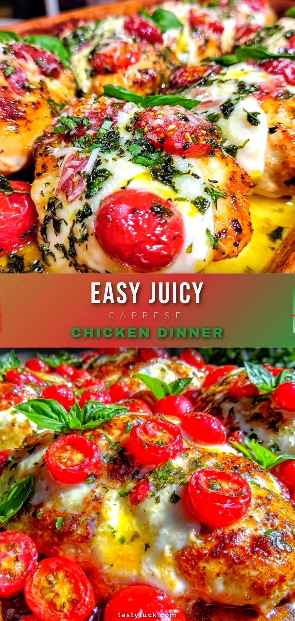 caprese chicken sheet pan dinner recipe