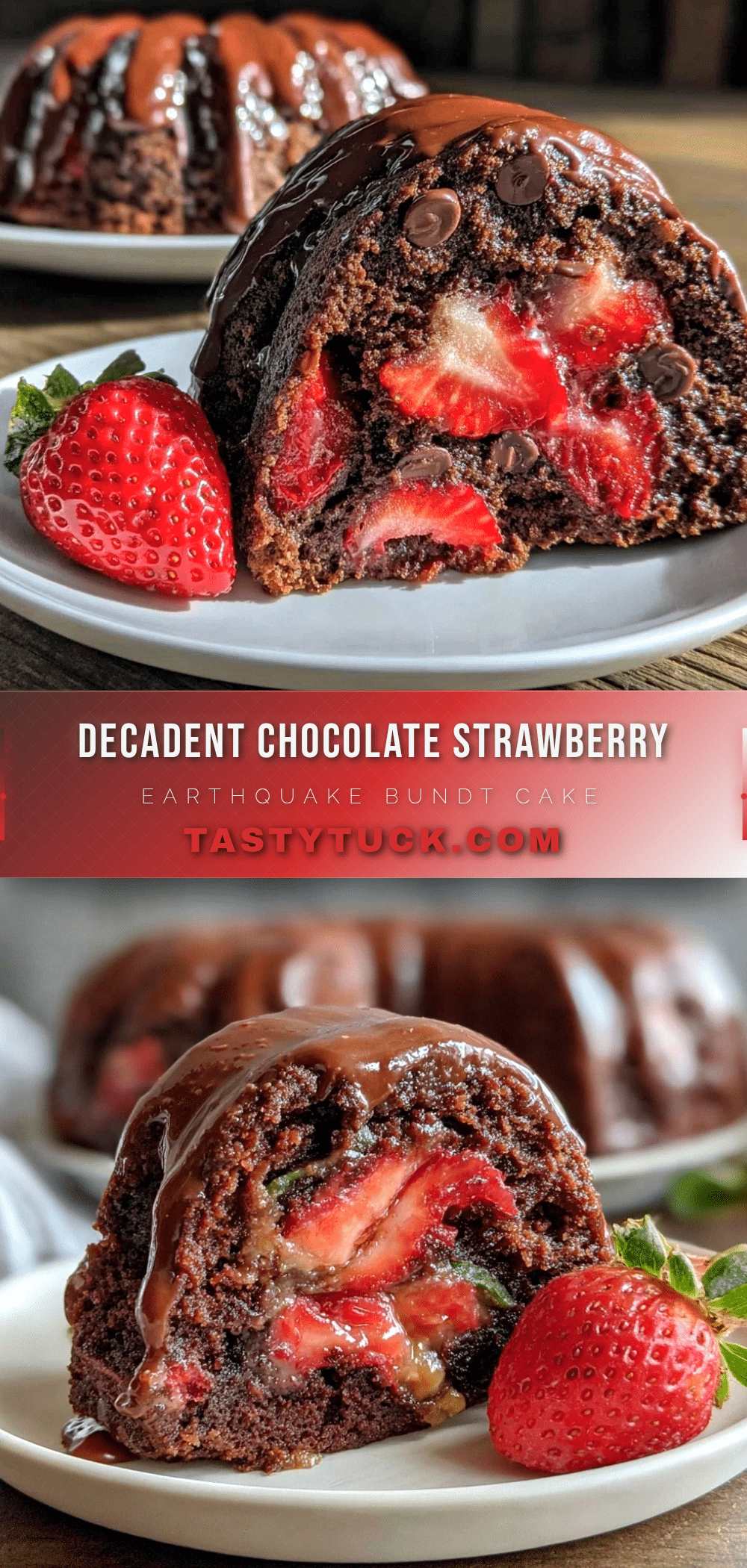 chocolate strawberry earthquake bundt cake recipe