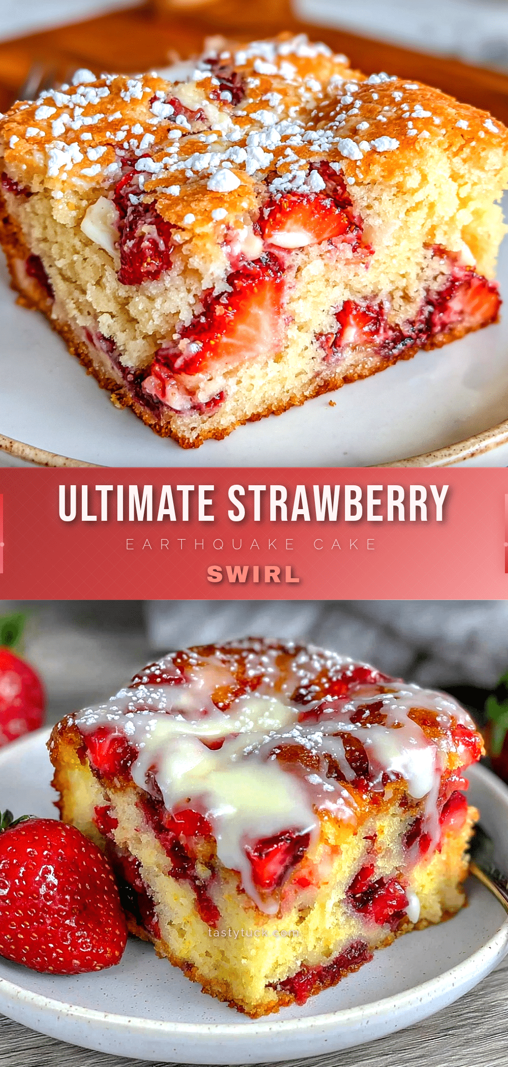 cozy strawberry earthquake cake recipe
