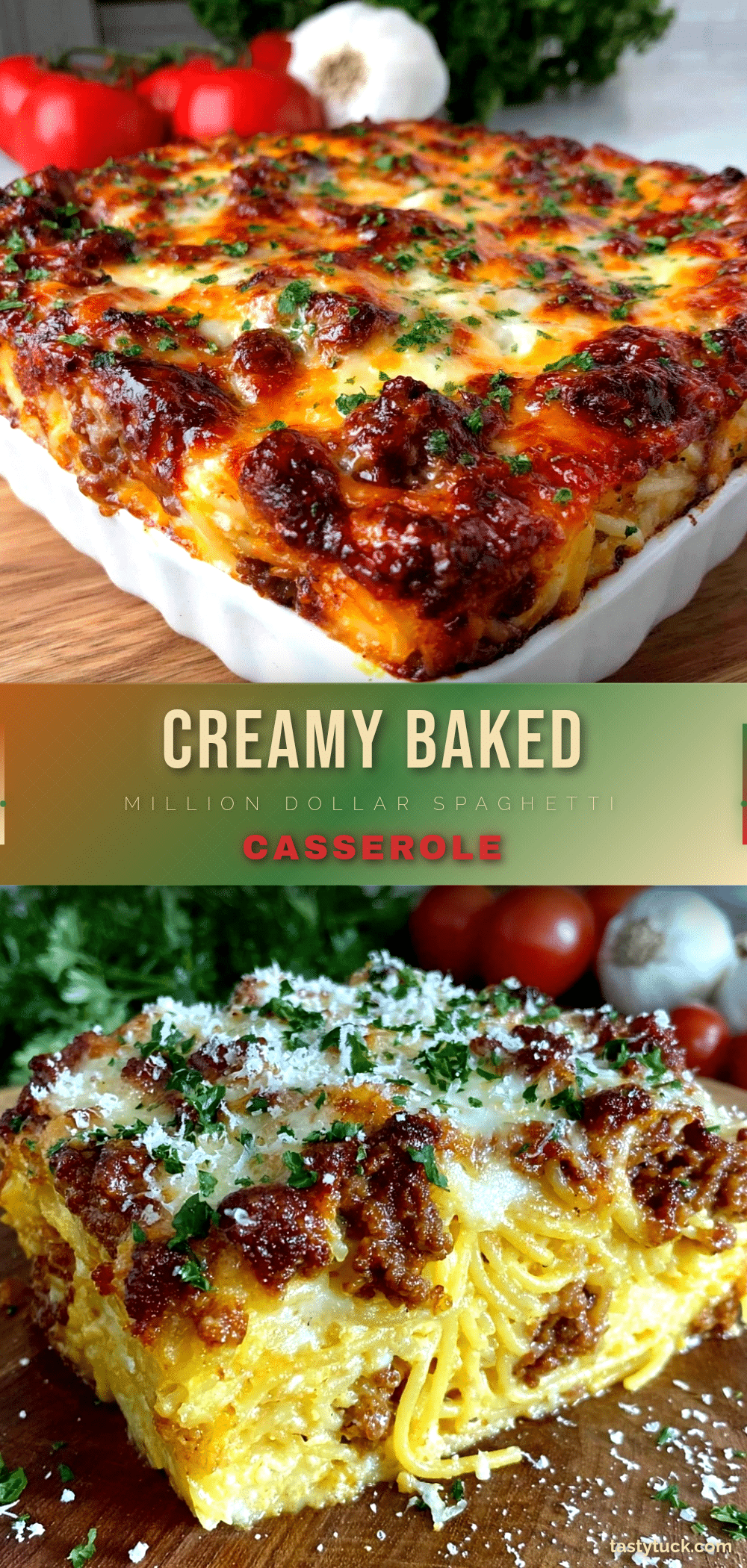 creamy baked million dollar spaghetti casserole recipe