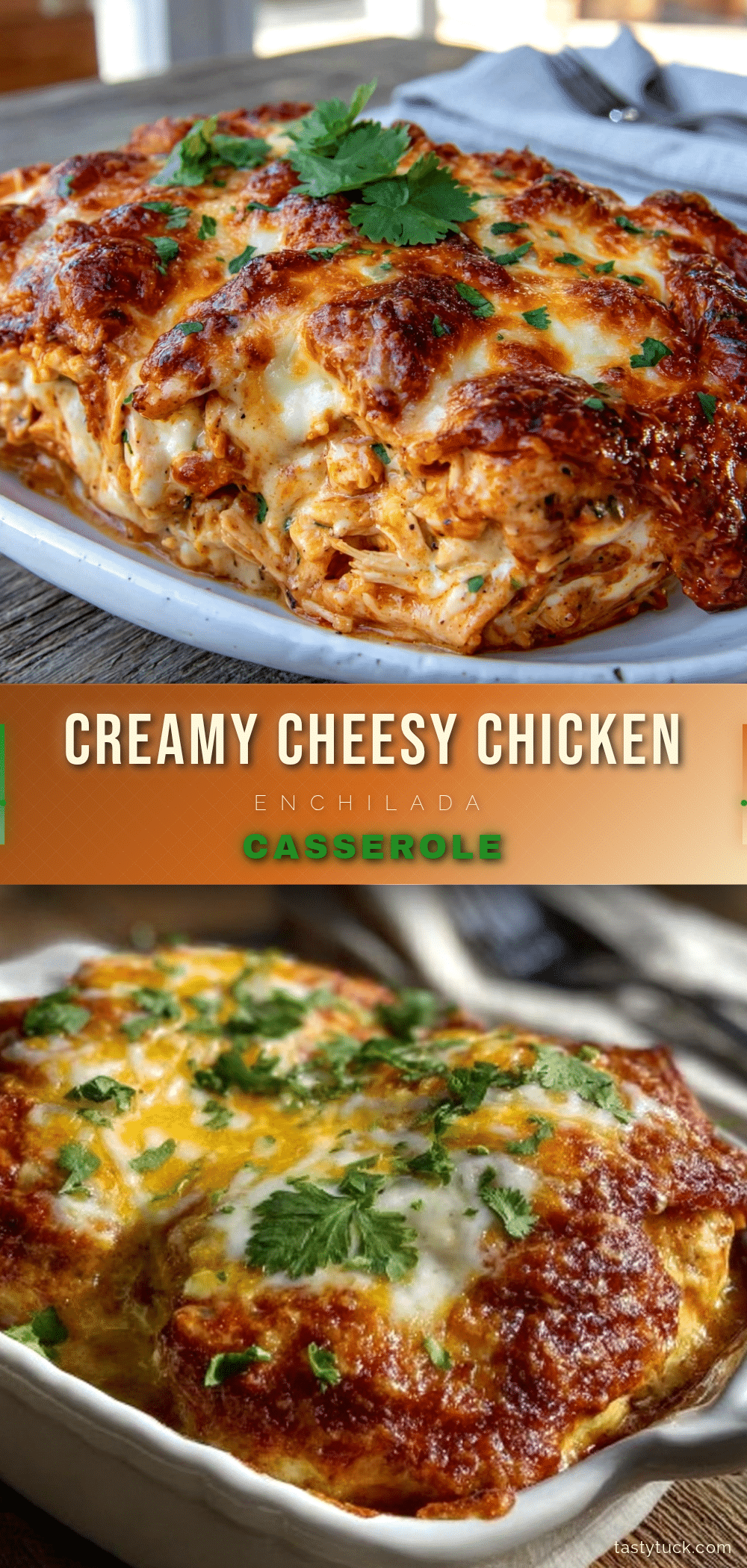 creamy chicken enchilada casserole recipe
