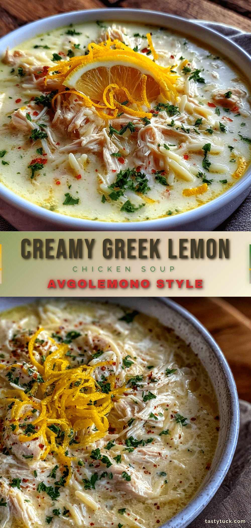 creamy greek lemon chicken soup avgolemono recipe