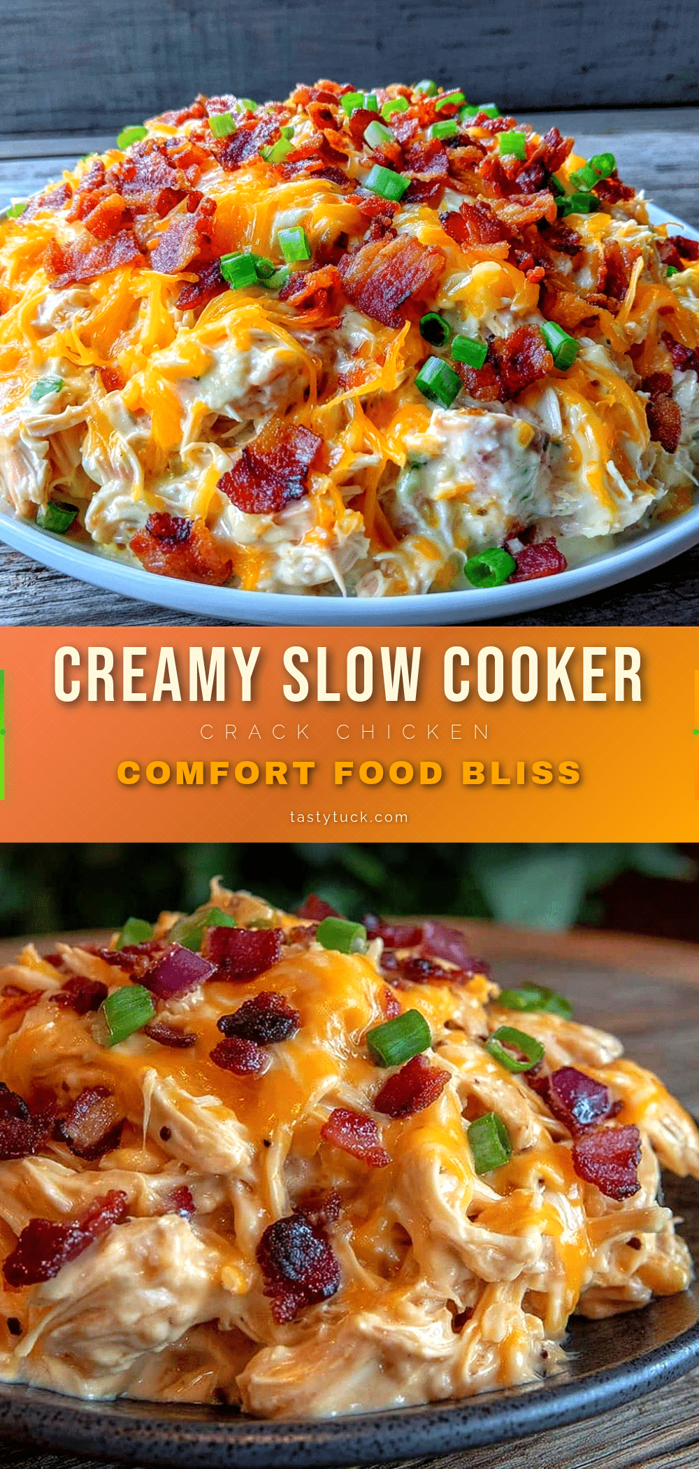 creamy slow cooker crack chicken recipe