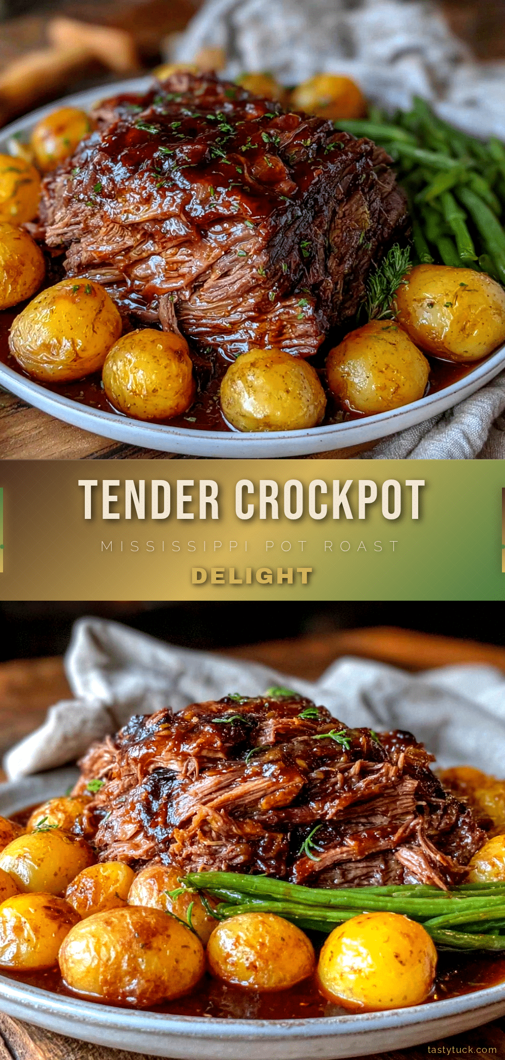 crockpot Mississippi pot roast recipe