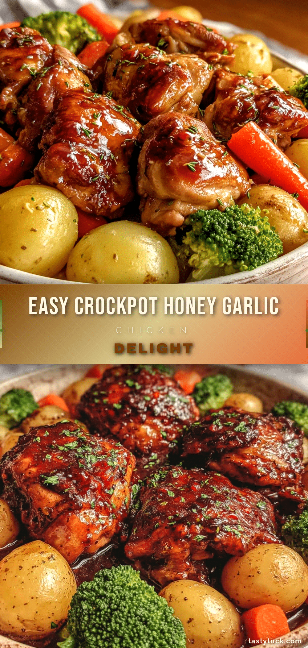 easy crockpot honey garlic chicken recipe