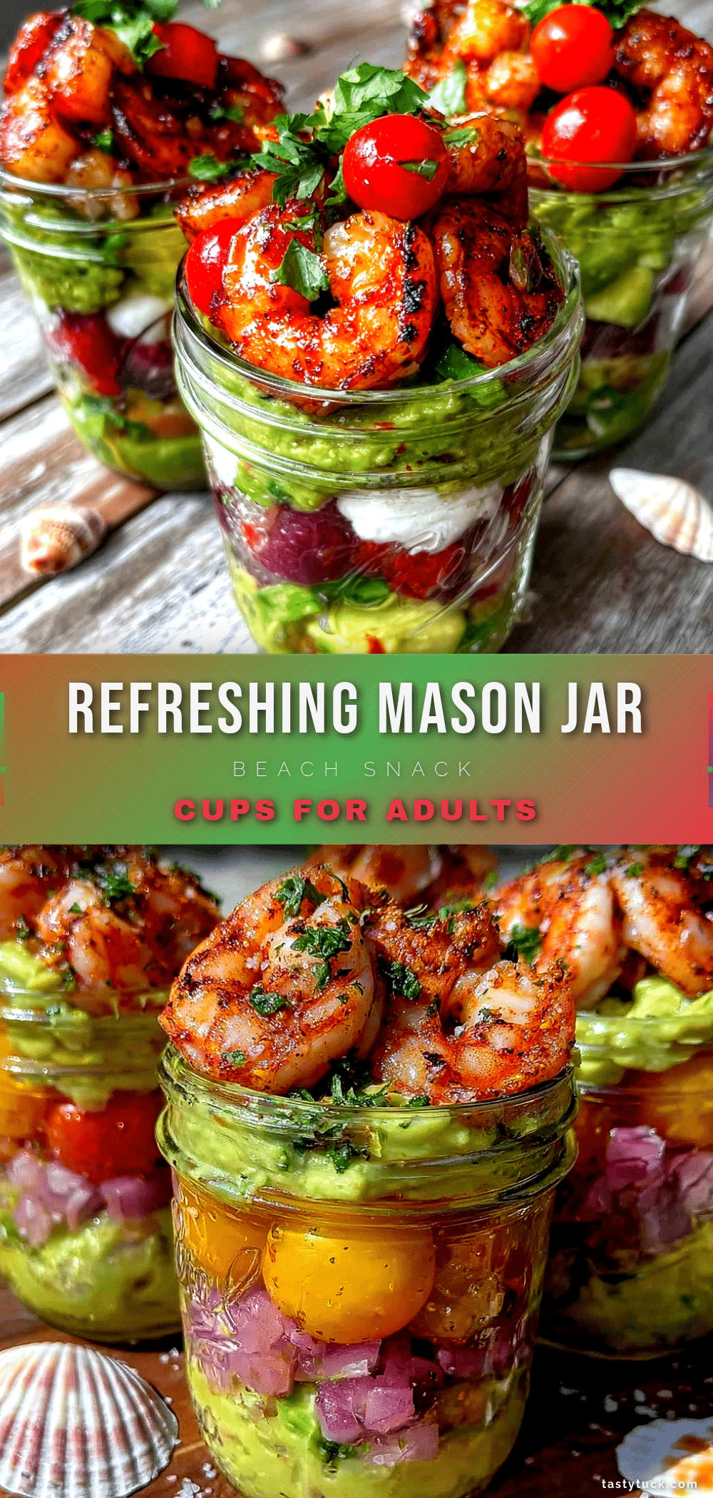 Fresh Mason Jar Beach Snack Cups recipe