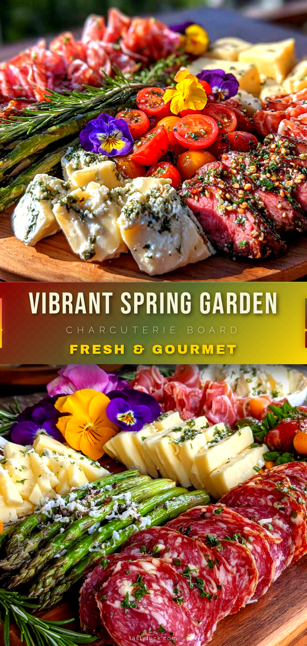fresh spring garden charcuterie board recipe