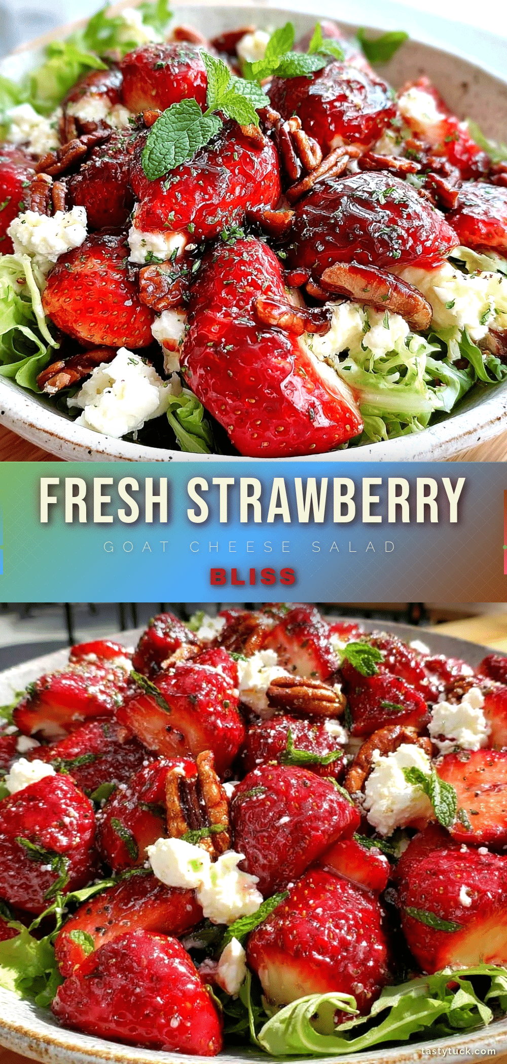 fresh strawberry goat cheese salad recipe