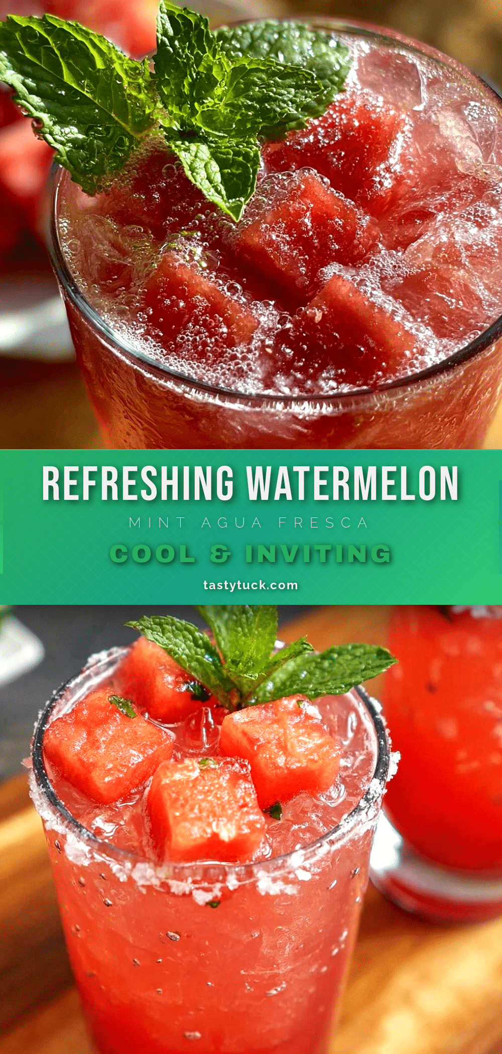 fresh watermelon mint agua fresca recipe