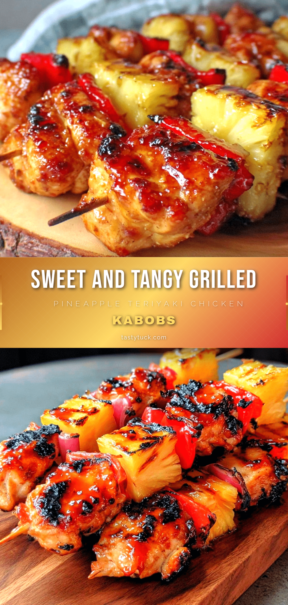 grilled pineapple teriyaki chicken kabobs recipe