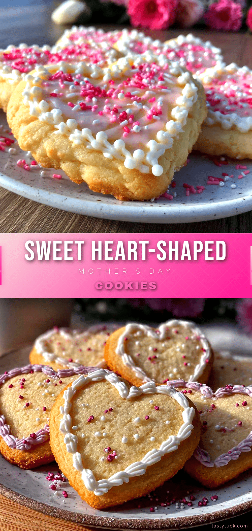 heart-shaped mothers day sugar cookies recipe
