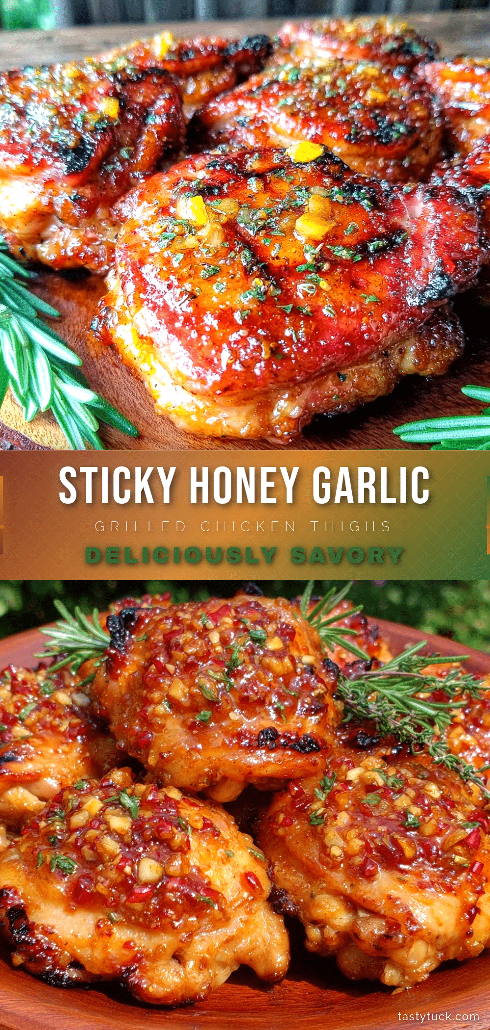 honey garlic grilled chicken thighs recipe