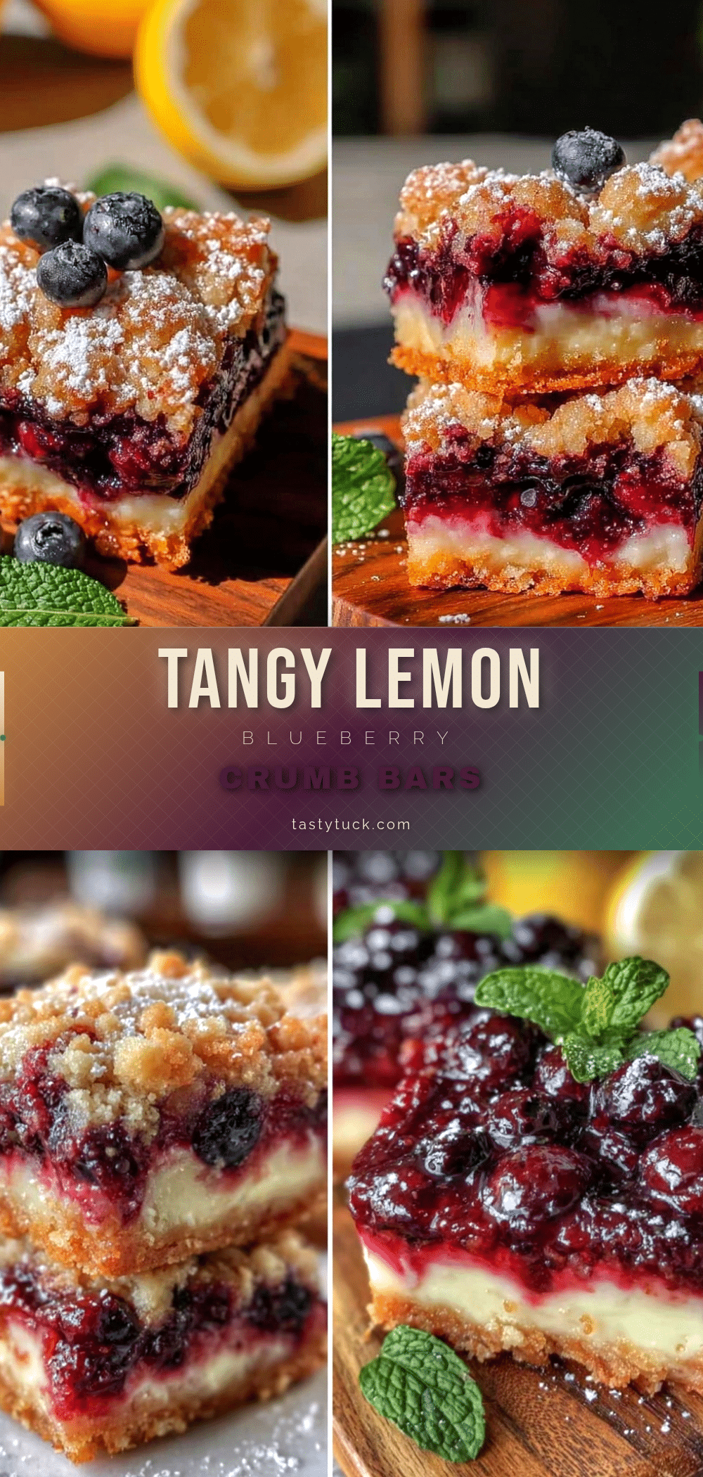 lemon blueberry crumb bars recipe