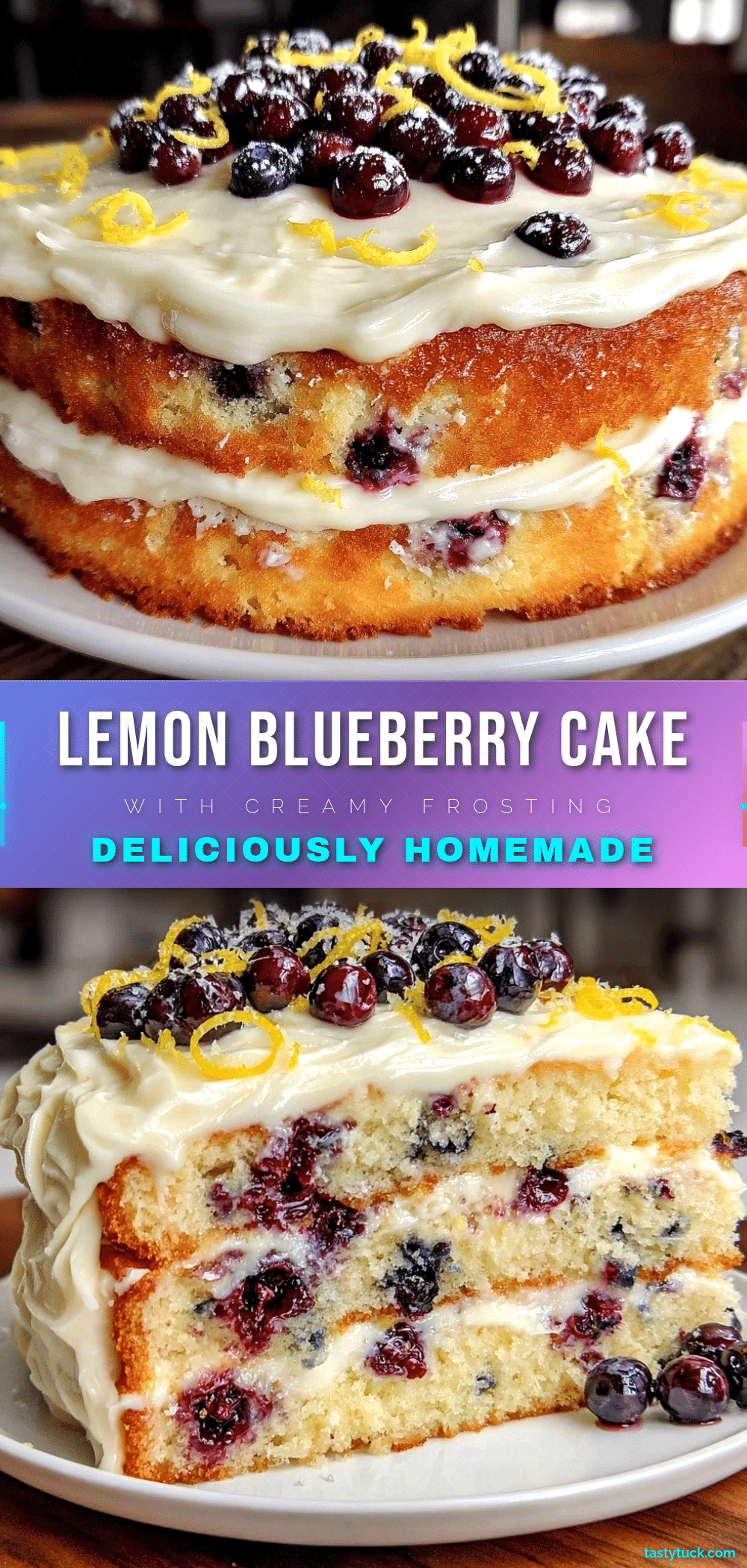 lemon blueberry layer cake recipe