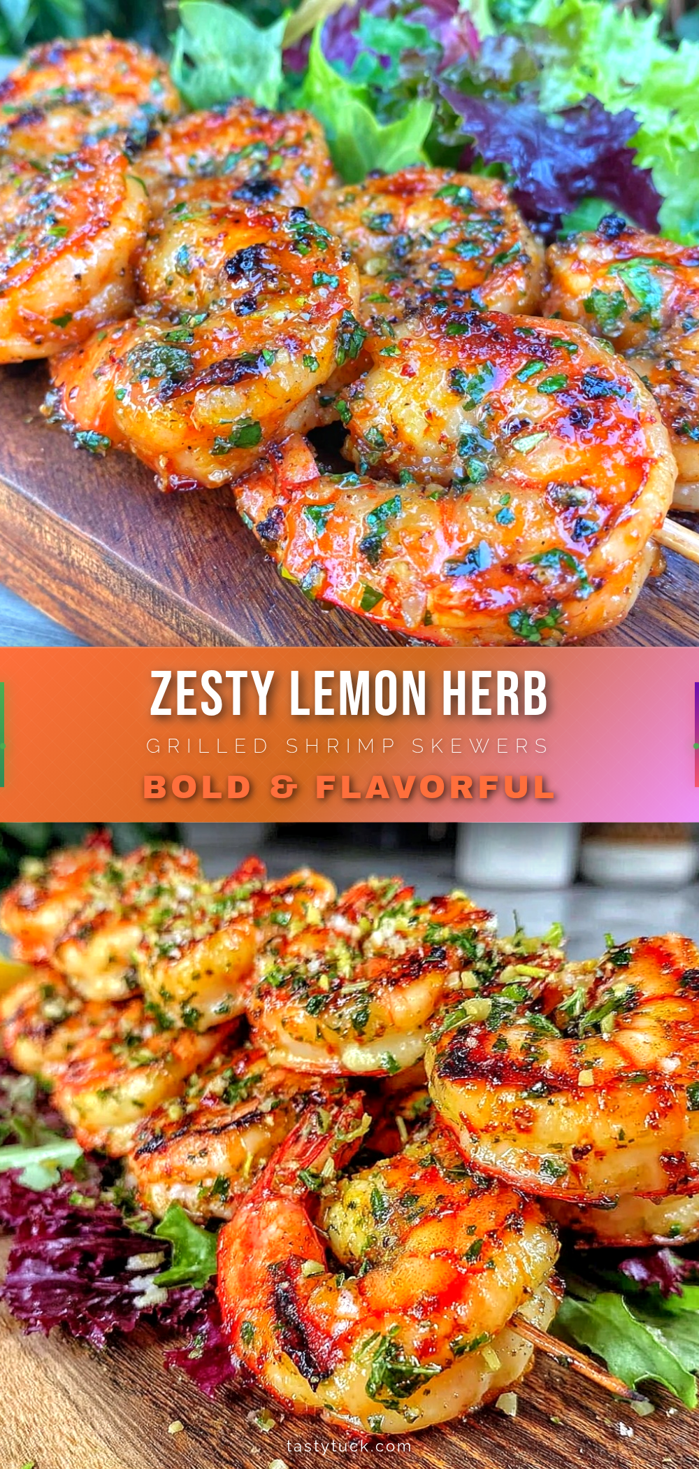 lemon herb grilled shrimp skewers recipe