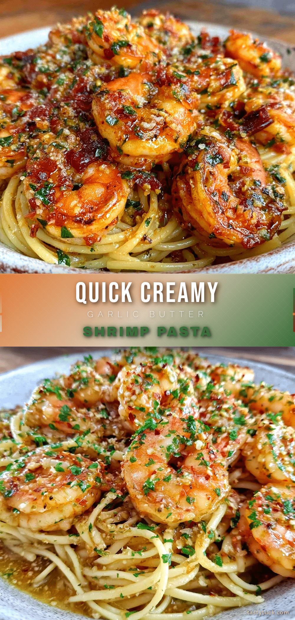 quick garlic butter shrimp pasta recipe