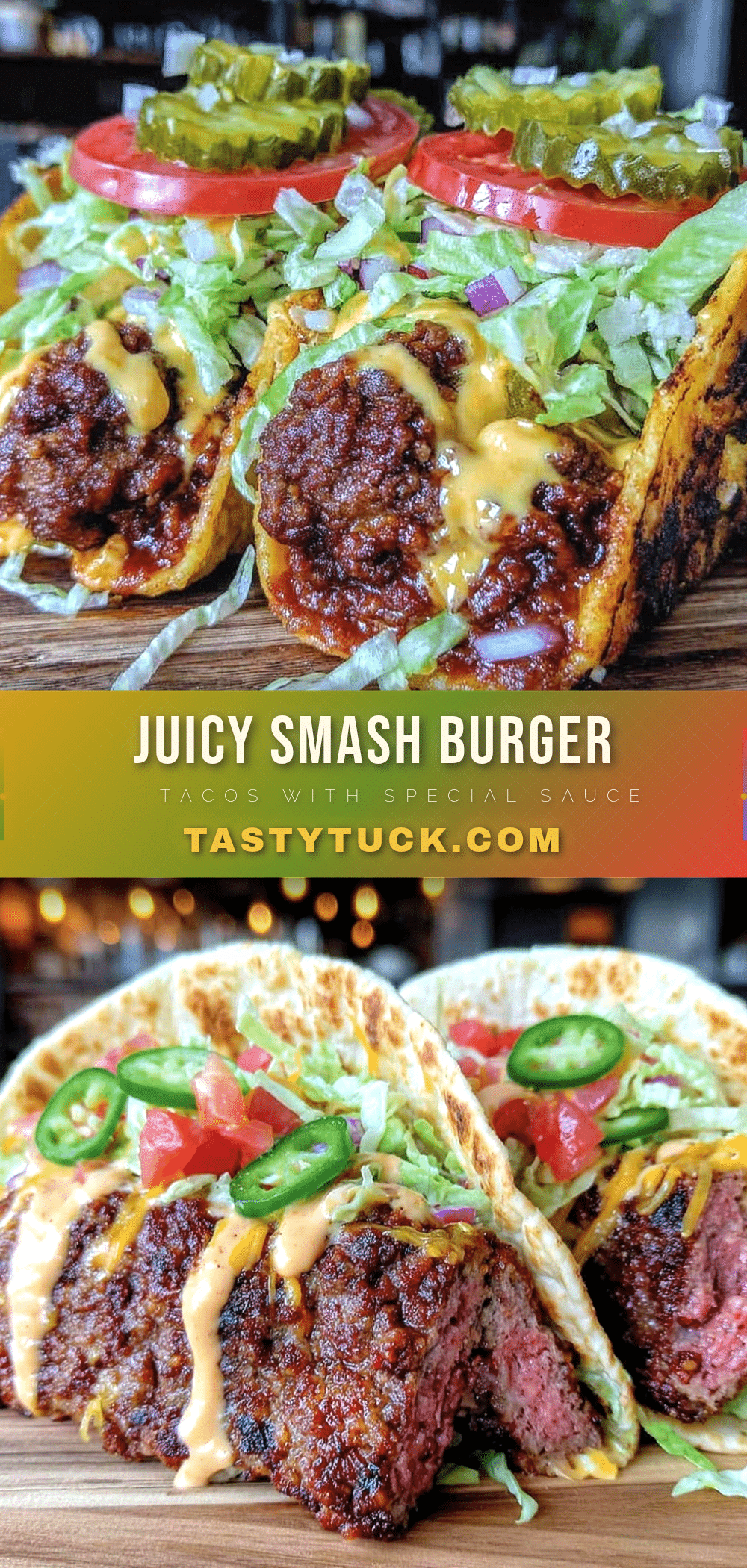 savory smash burger tacos recipe