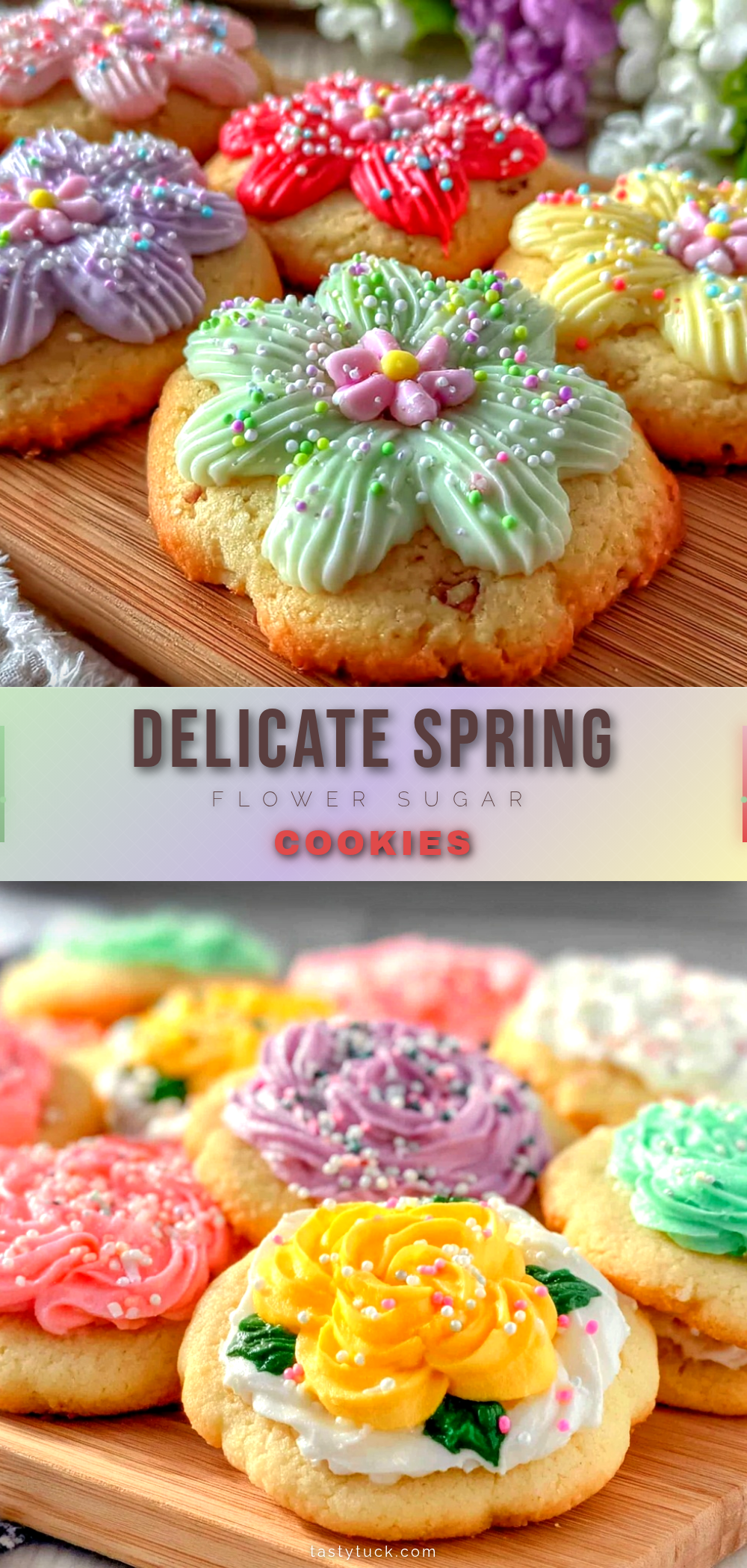 spring flower sugar cookies with royal icing recipe