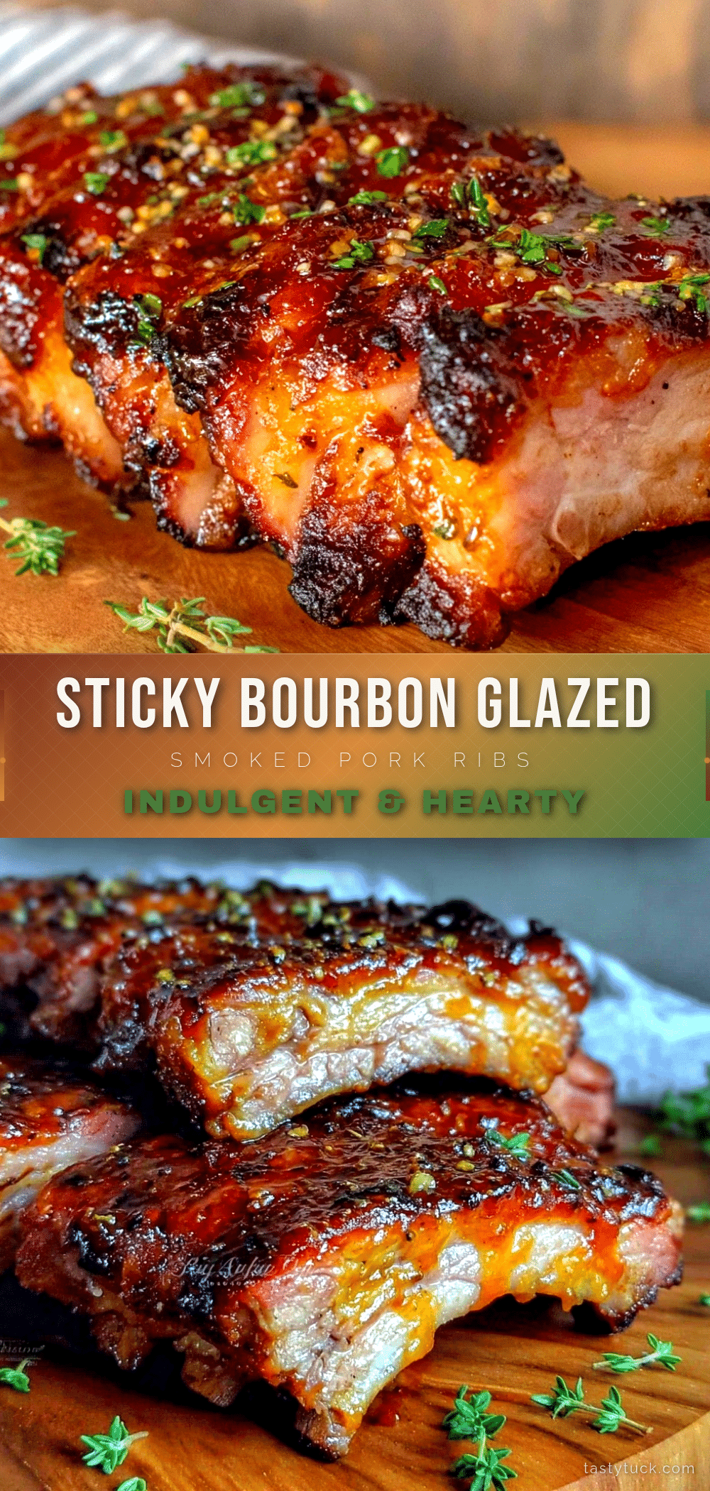 bourbon glazed smoked pork ribs recipe