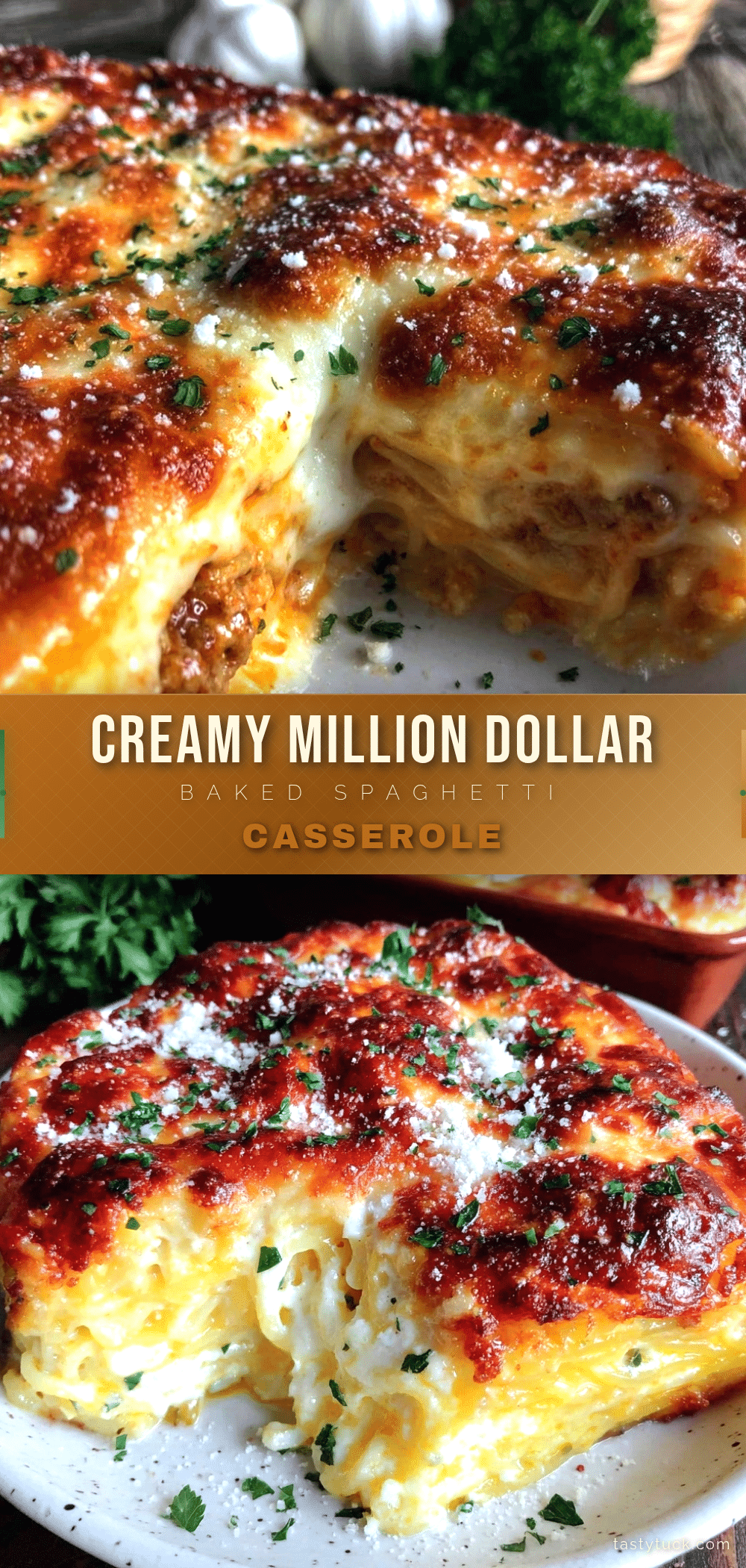creamy million dollar baked spaghetti casserole recipe