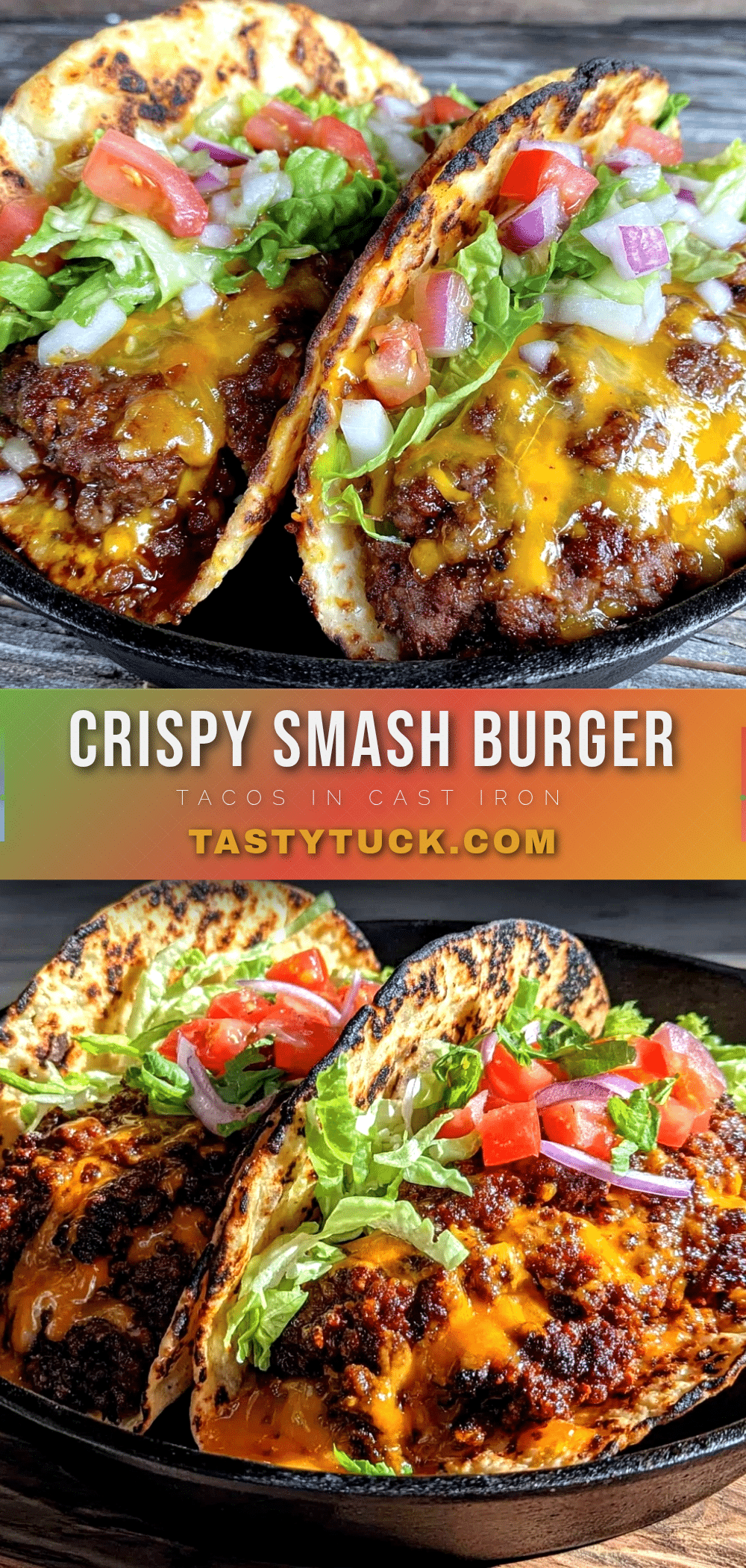 crispy smash burger tacos recipe