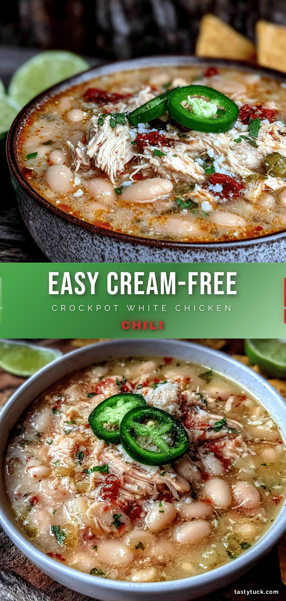 easy crockpot white chicken chili recipe