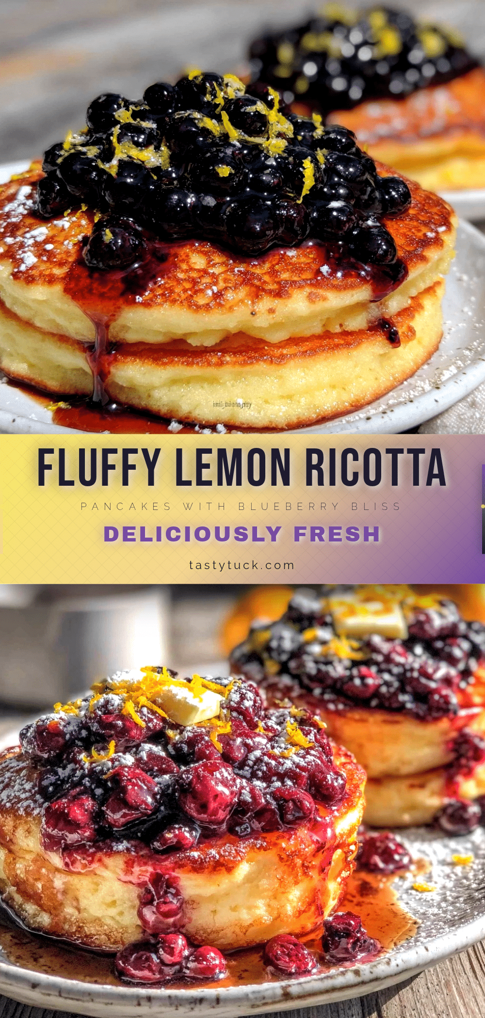 fluffy lemon ricotta pancakes recipe