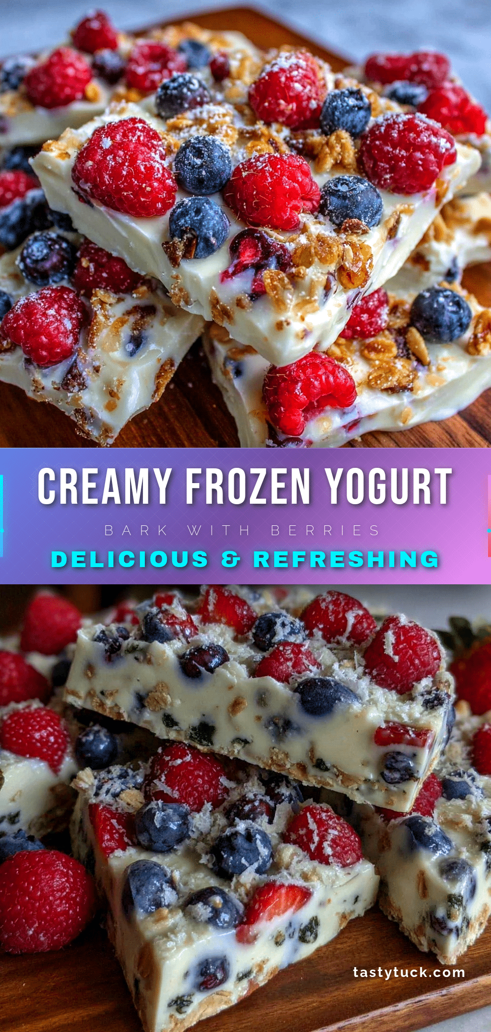 fresh frozen yogurt bark recipe
