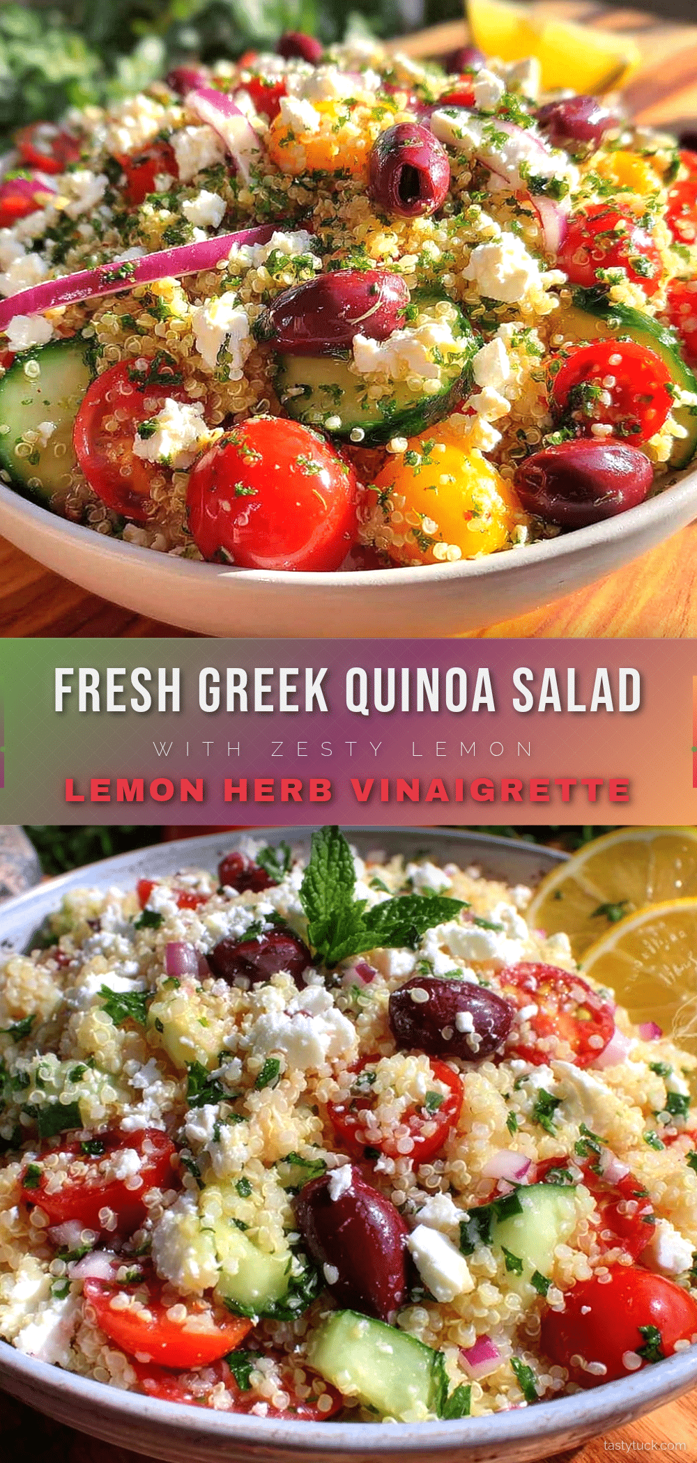 fresh greek quinoa salad recipe