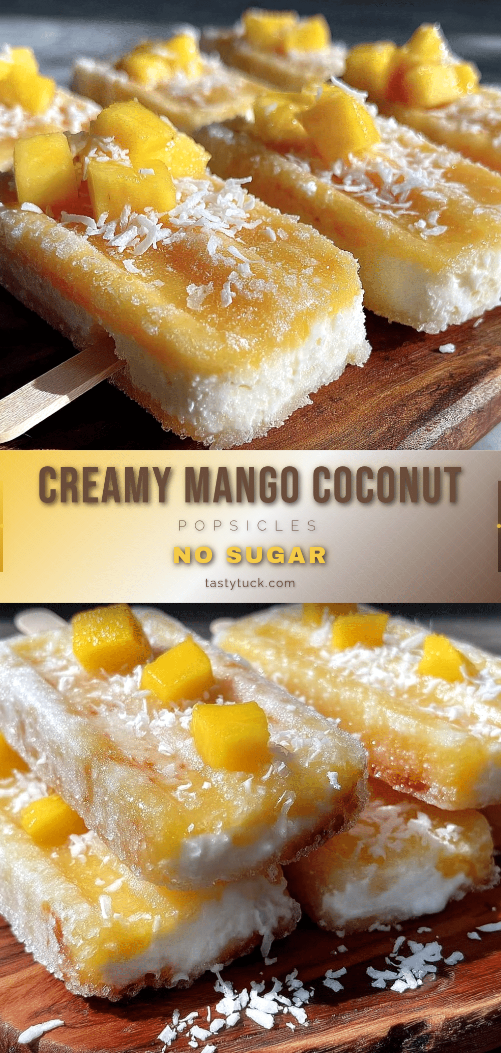 fresh mango coconut popsicles recipe
