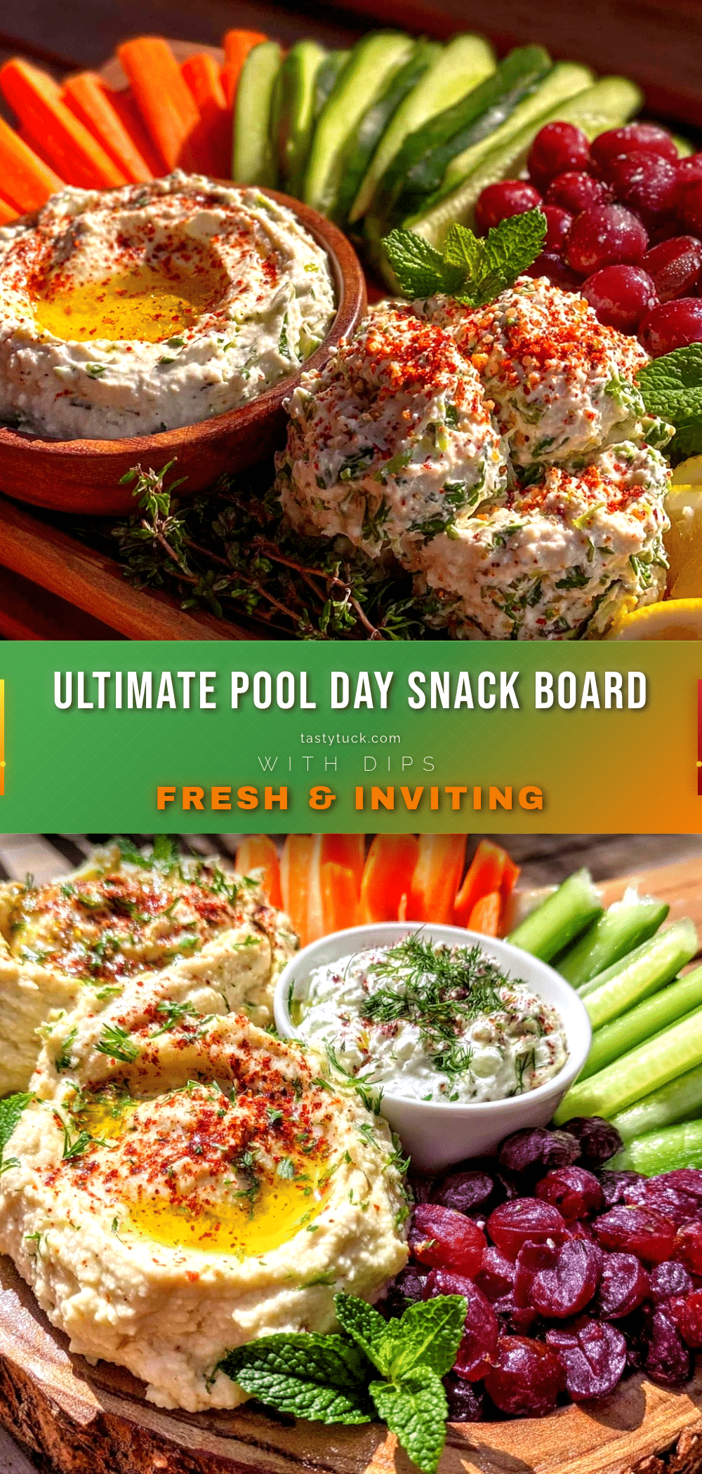 fresh pool day snack board recipe