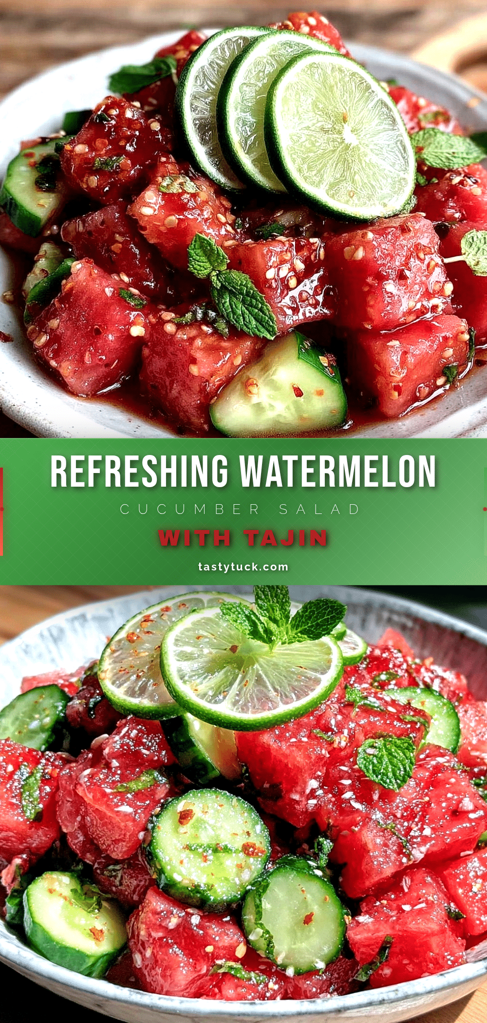 fresh watermelon cucumber salad recipe