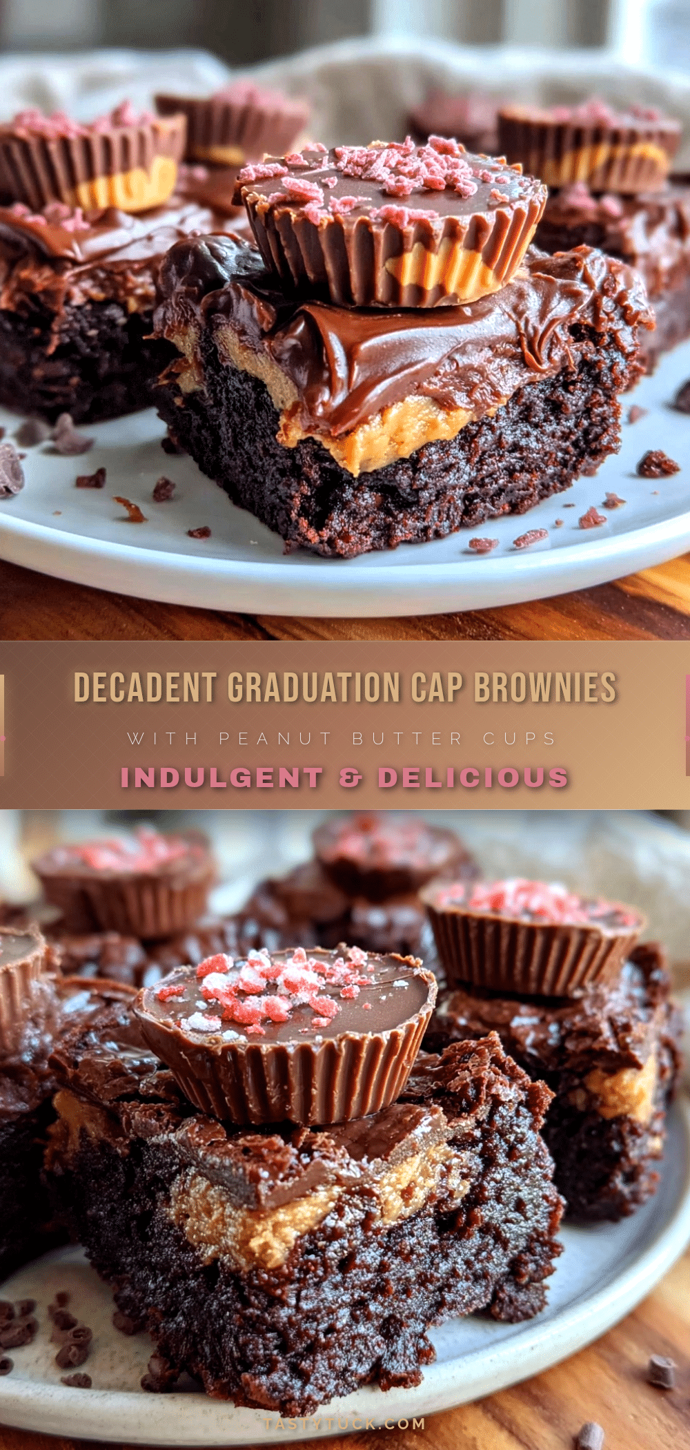 graduation cap brownies recipe