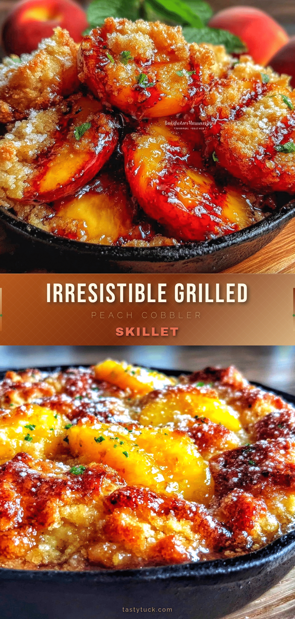 grilled peach cobbler skillet recipe recipe